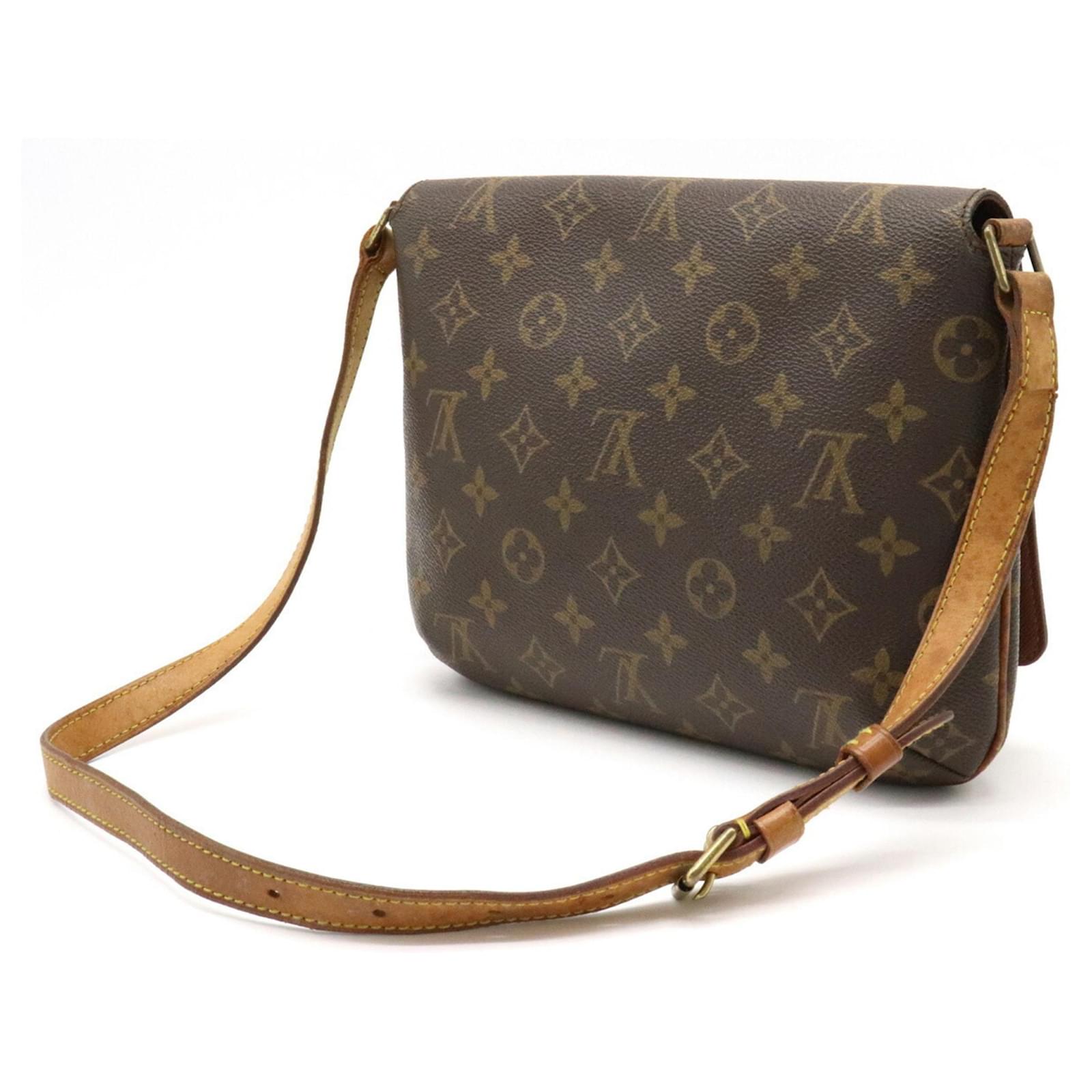Louis Vuitton Musette Tango Brown Cloth ref.669598 - Joli Closet