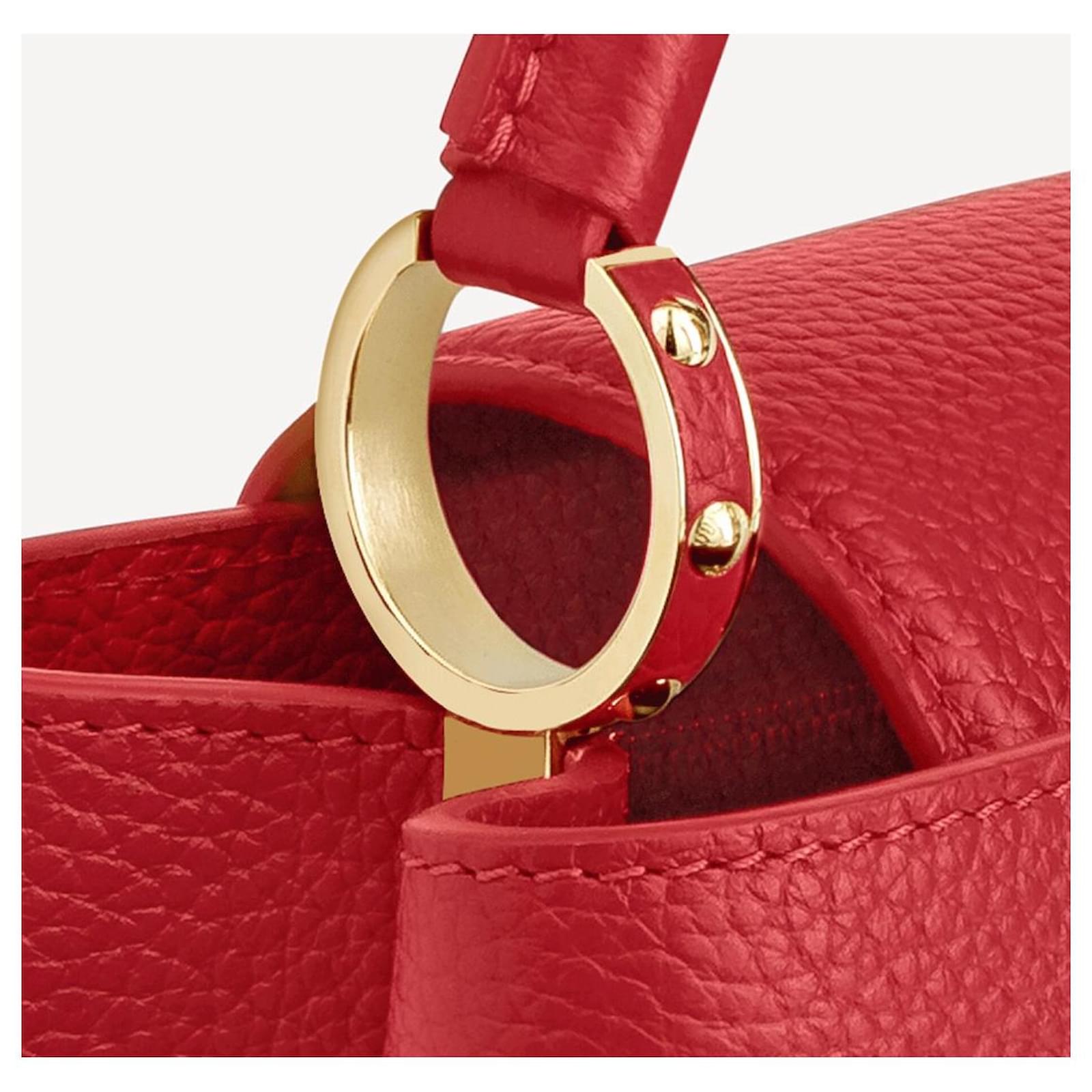 Handbags Louis Vuitton LV Capucines Bb Red Scarlet