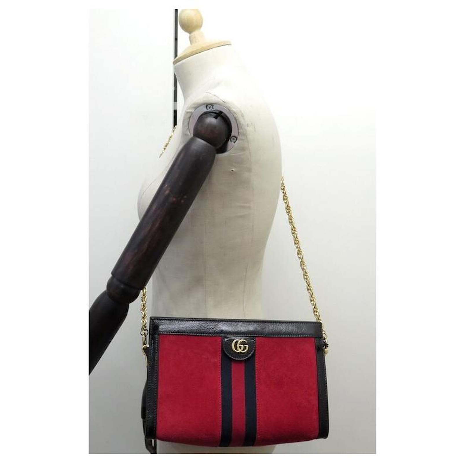 sac a main gucci ophidia pm 503877 daim rouge