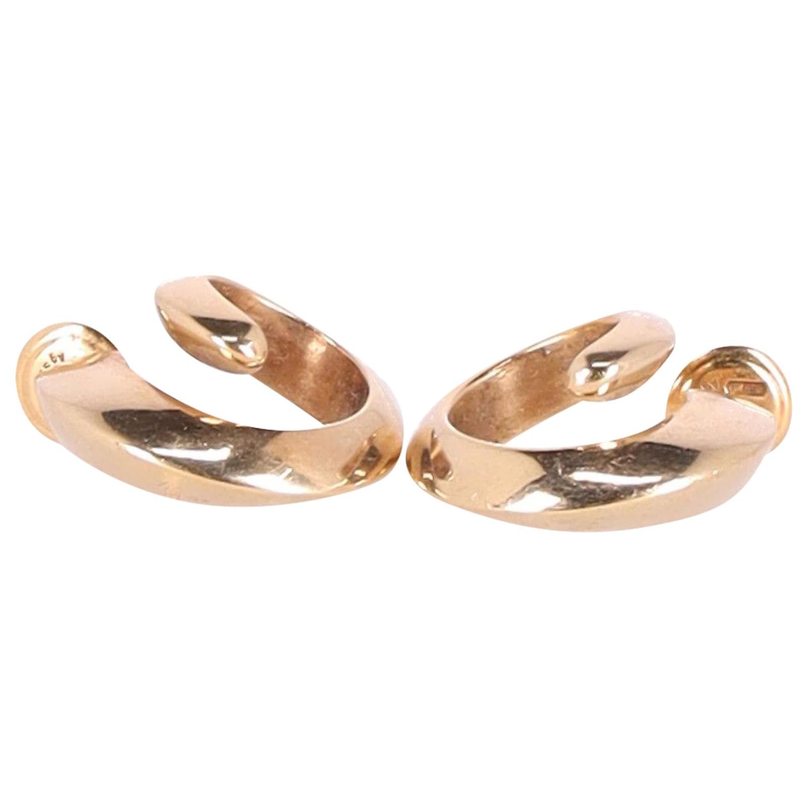 Boucles D'oreilles Spirale Dorées Naturosphere – Support Donut – Métal Doré