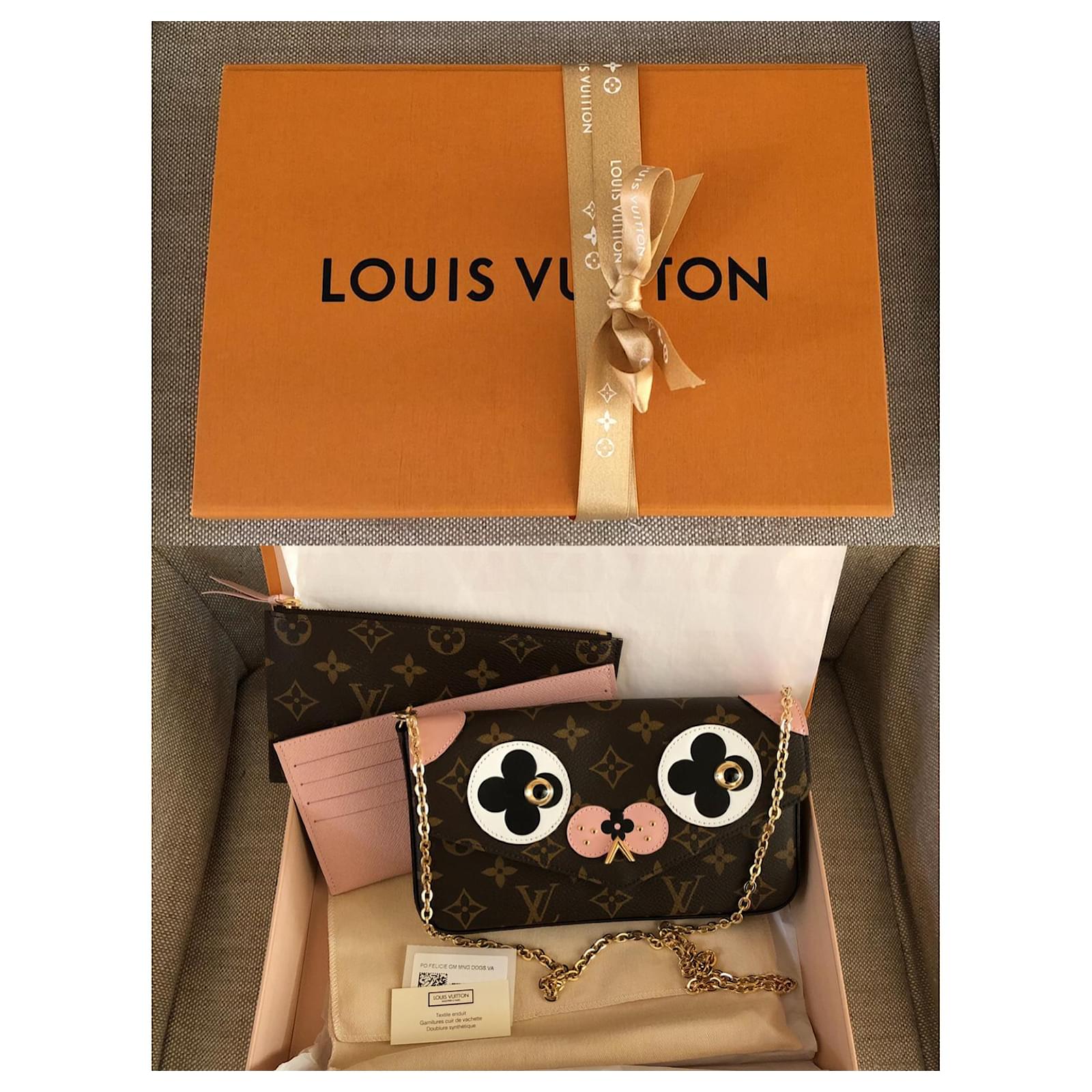 Louis Vuitton Felicie Pochette Limited Edition Valentine Dog Monogram Vernis
