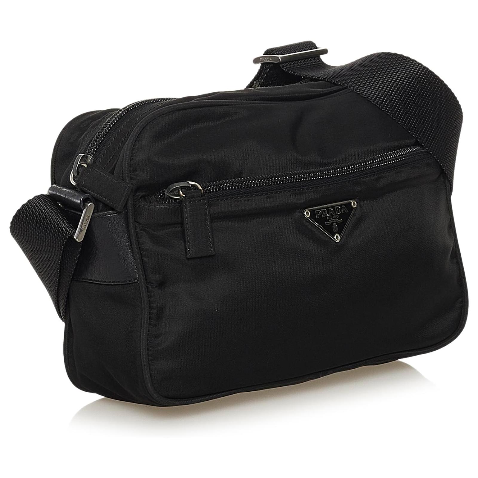Prada Black Tessuto Crossbody Bag Nylon Cloth ref.673000 - Joli Closet