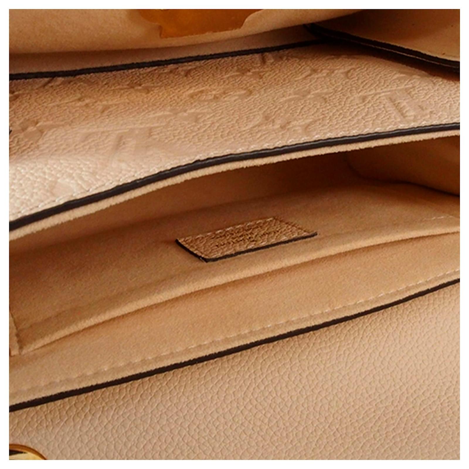 Louis Vuitton Brown Monogram Empreinte Vavin BB Beige Leather Pony