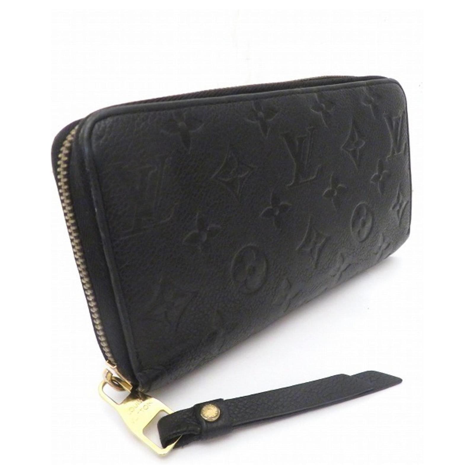 Louis Vuitton Zippy Wallet Black Leather ref.673240 - Joli Closet