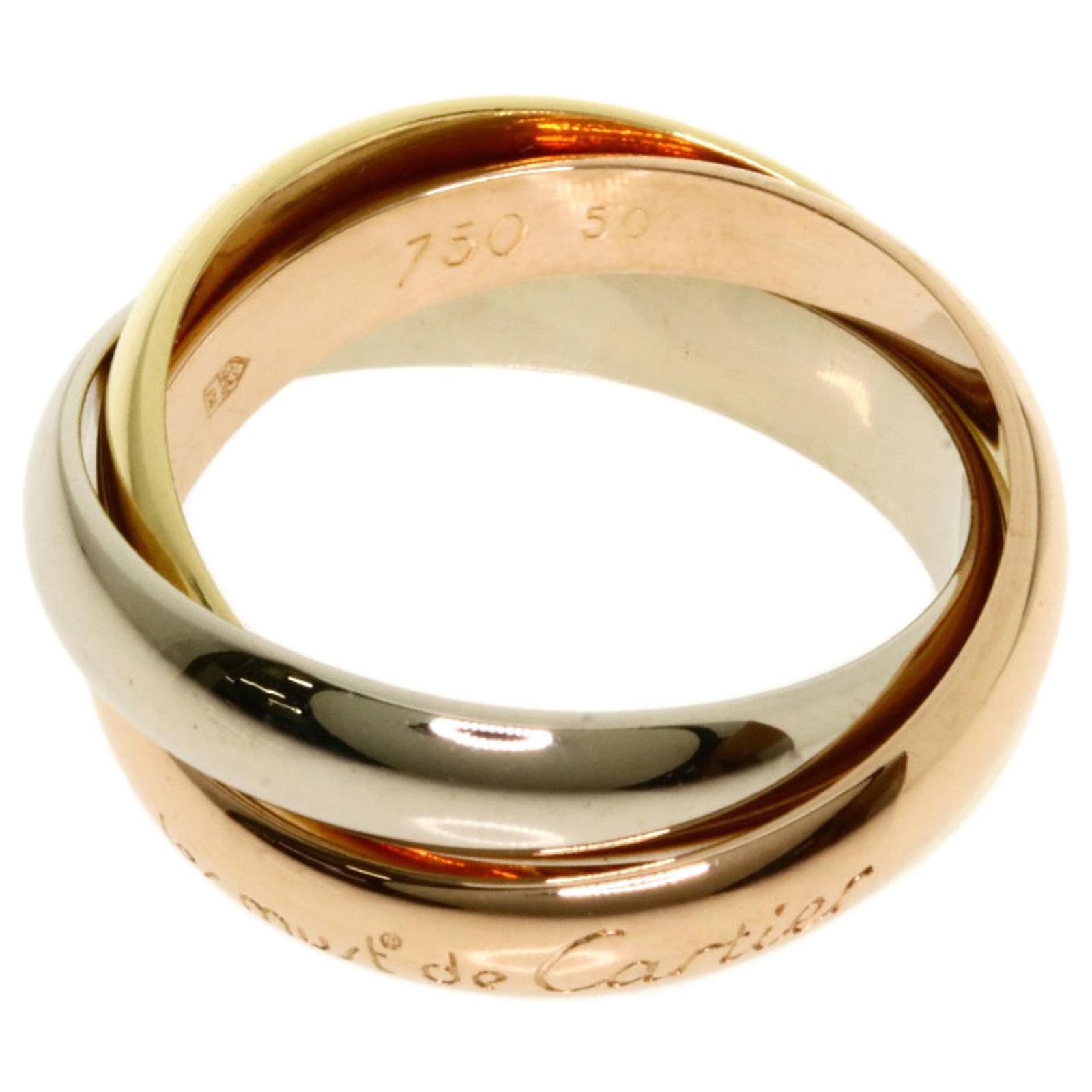 Love Cartier Trinity Golden Pink gold ref.673301 - Joli Closet