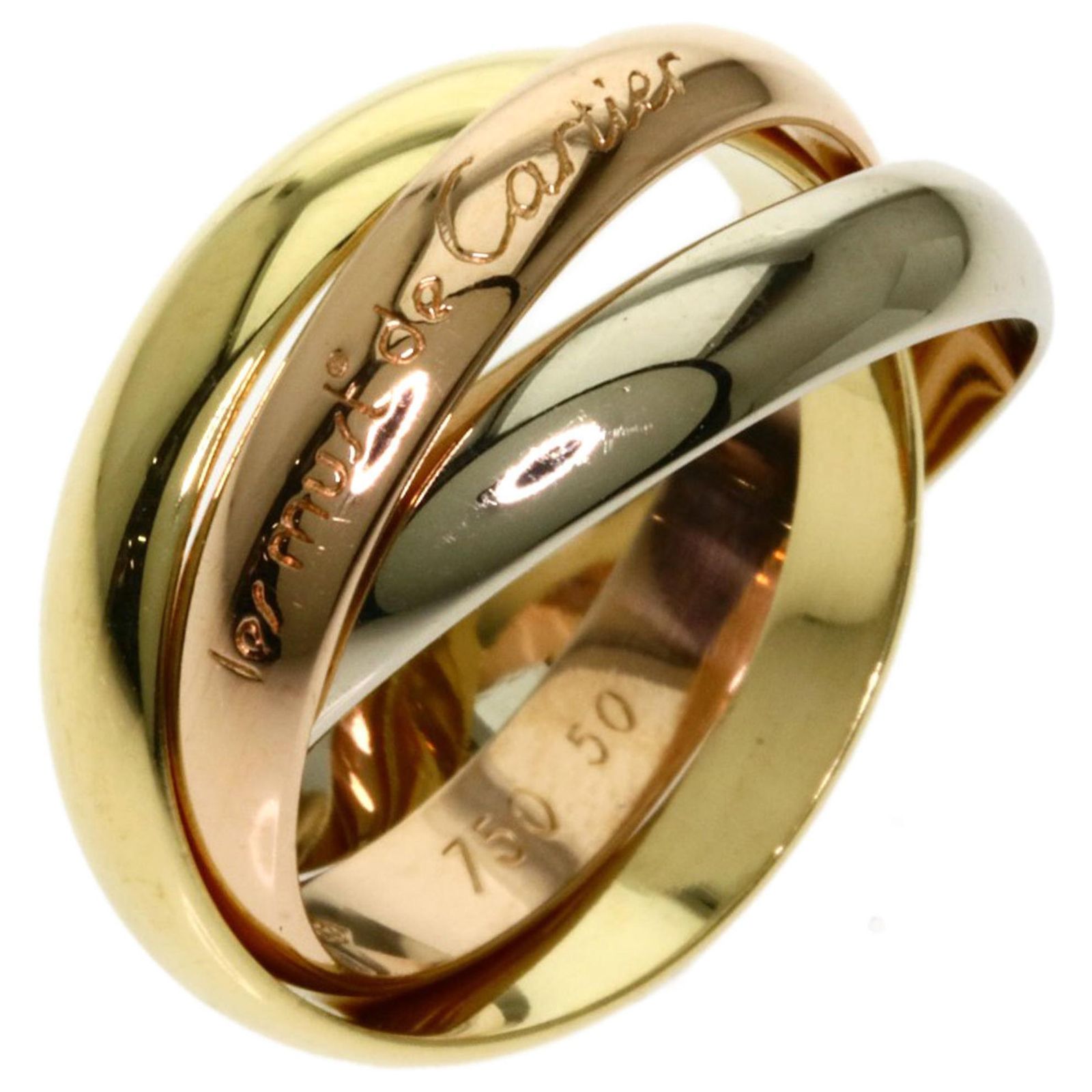 Love Cartier Trinity Golden Pink gold ref.673301 - Joli Closet