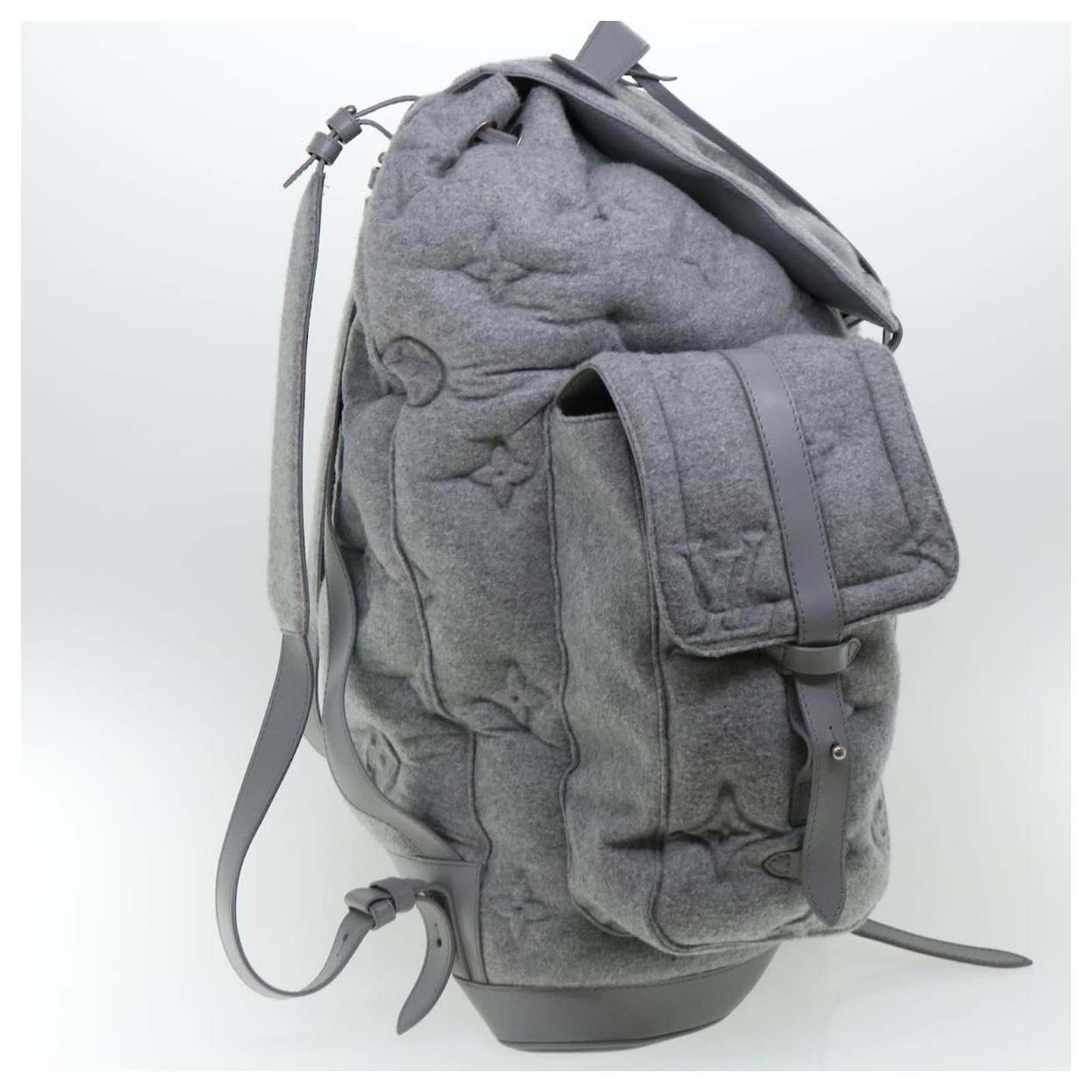 Louis Vuitton x Nigo Black/Grey Monogram Eclipse Stripes Heart Modular Utilitary Backpack