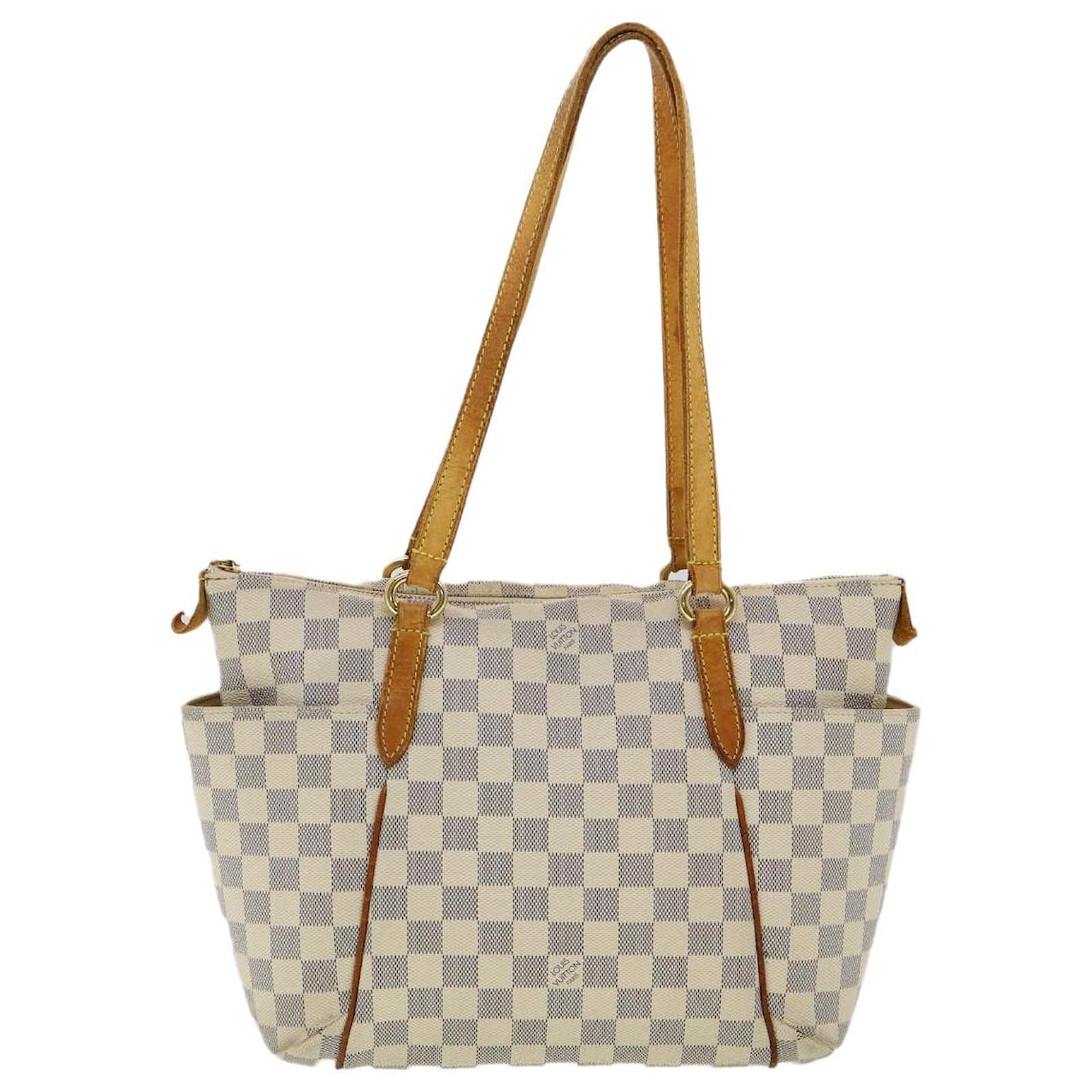 LOUIS VUITTON Damier Azur Totally PM Tote Bag N41280 LV Auth