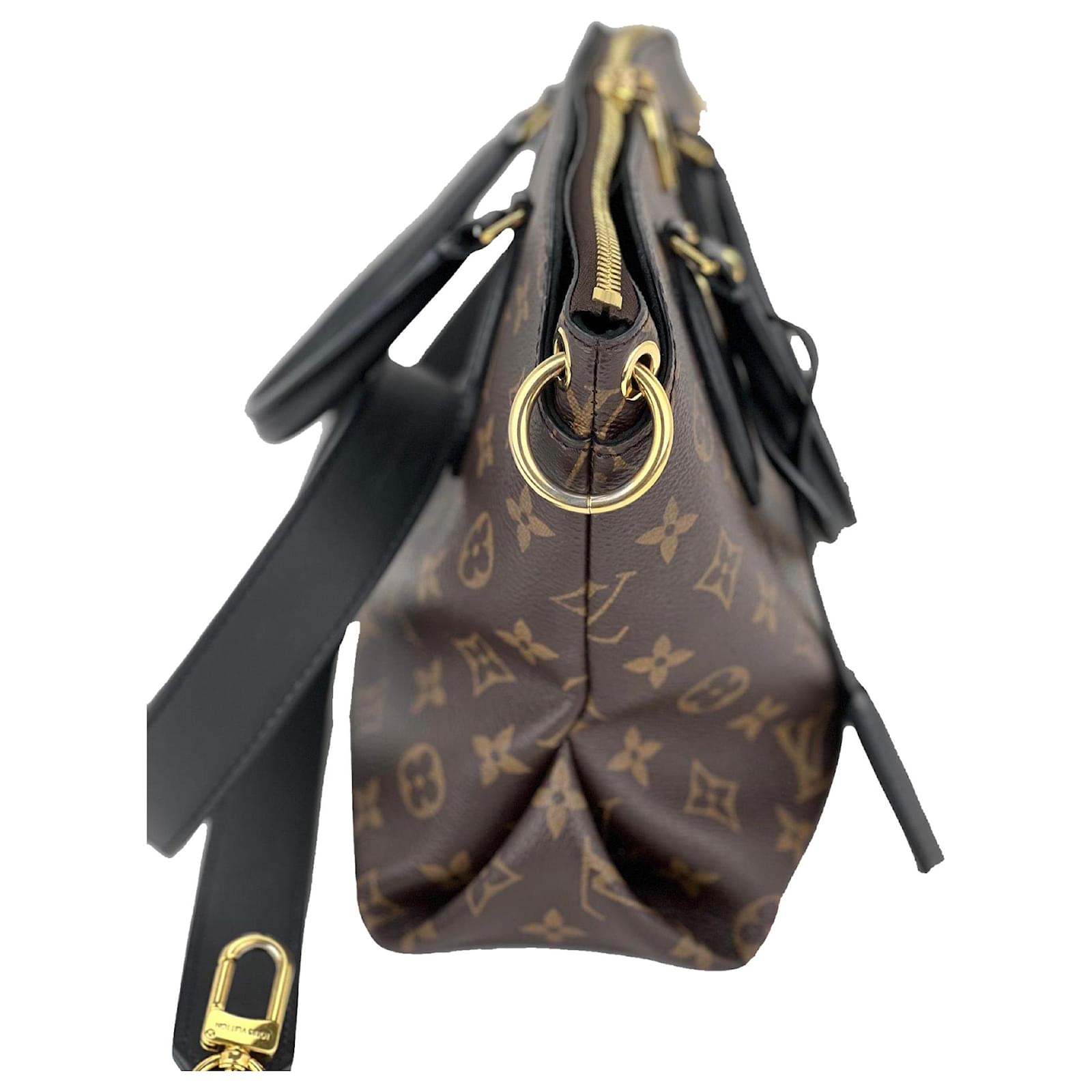 Louis Vuitton Shoulder Bag Flower Zippered Pm Noir Black Leather