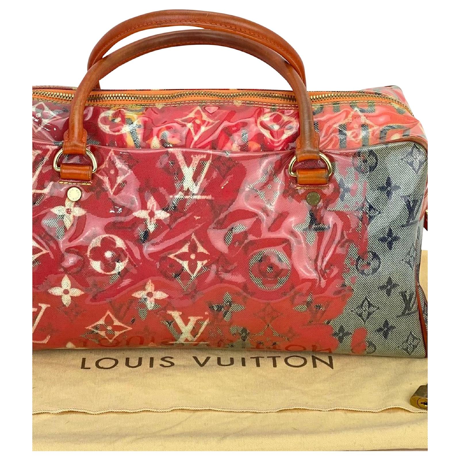 Louis Vuitton Richard Prince Pink Denim Defile Weekender PM Pulp