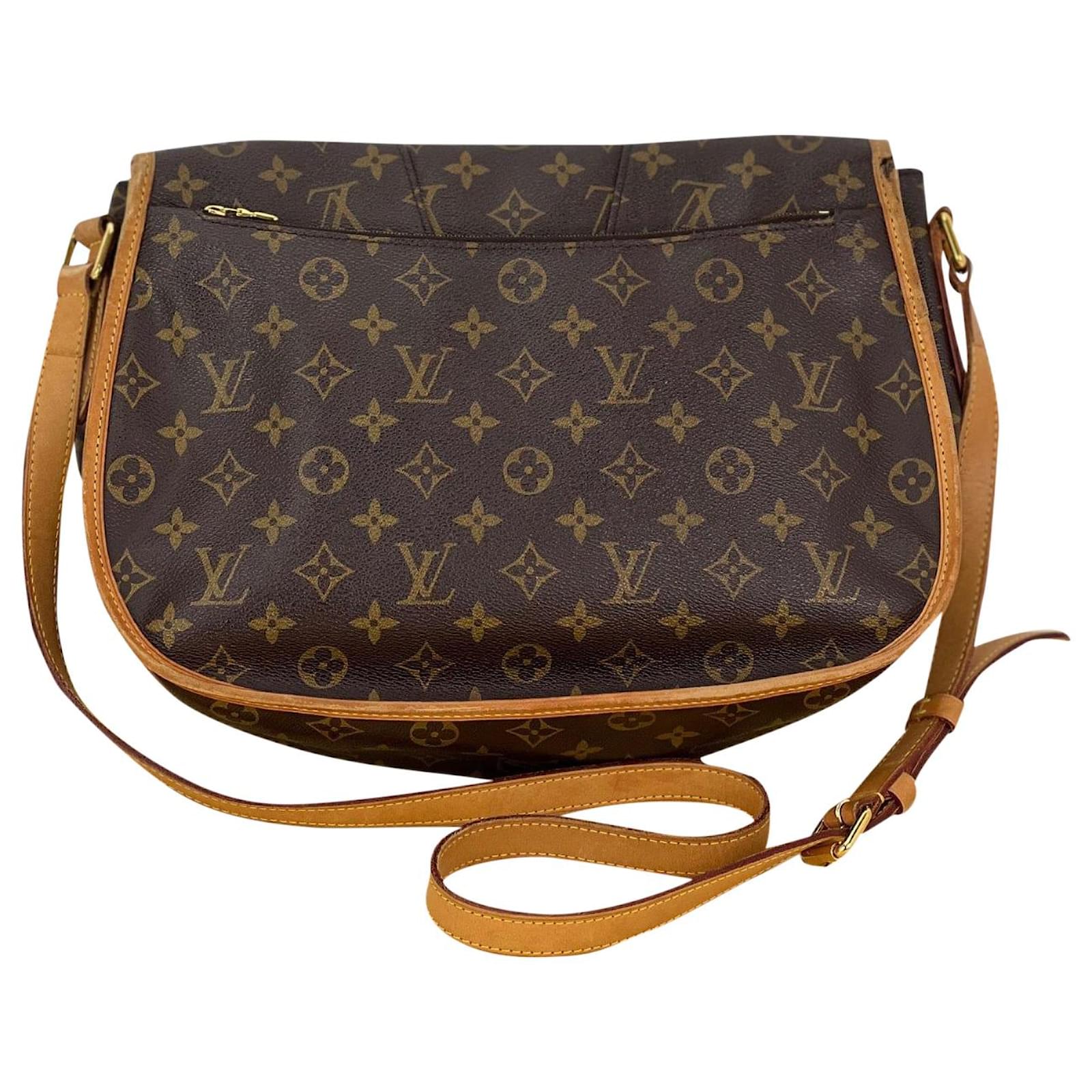 Louis Vuitton Menilmontant MM Monogram Messenger Crossbody Bag preowned  Brown Leather ref.674083 - Joli Closet