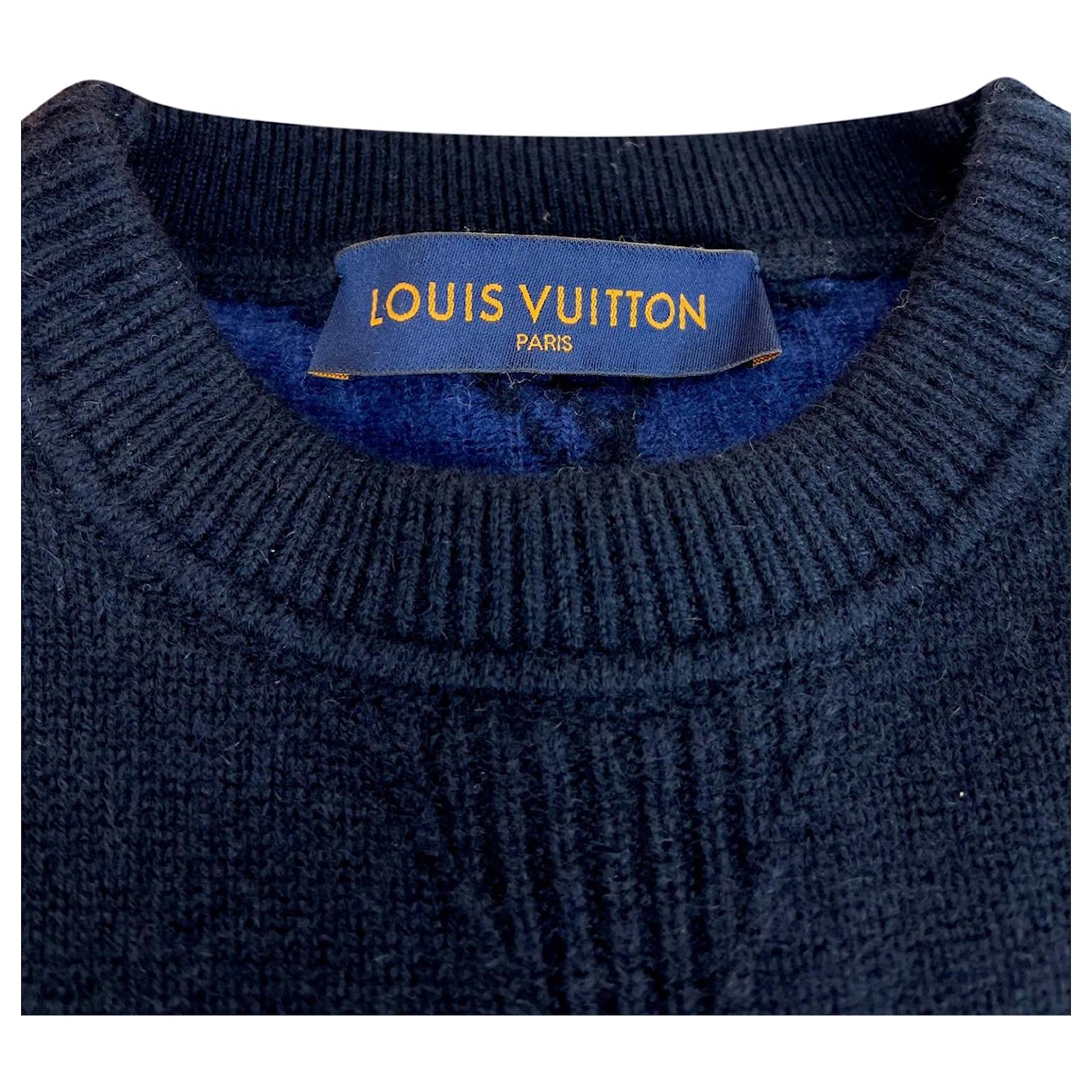 Sweatshirt Louis Vuitton Navy size M International in Cotton  29368872