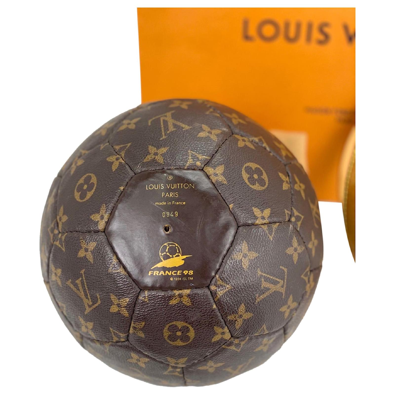 LOUIS VUITTON Limited Edition FIFA Monogram SOCCER FOOTBALL 1998 WORLD CUP  Preowned