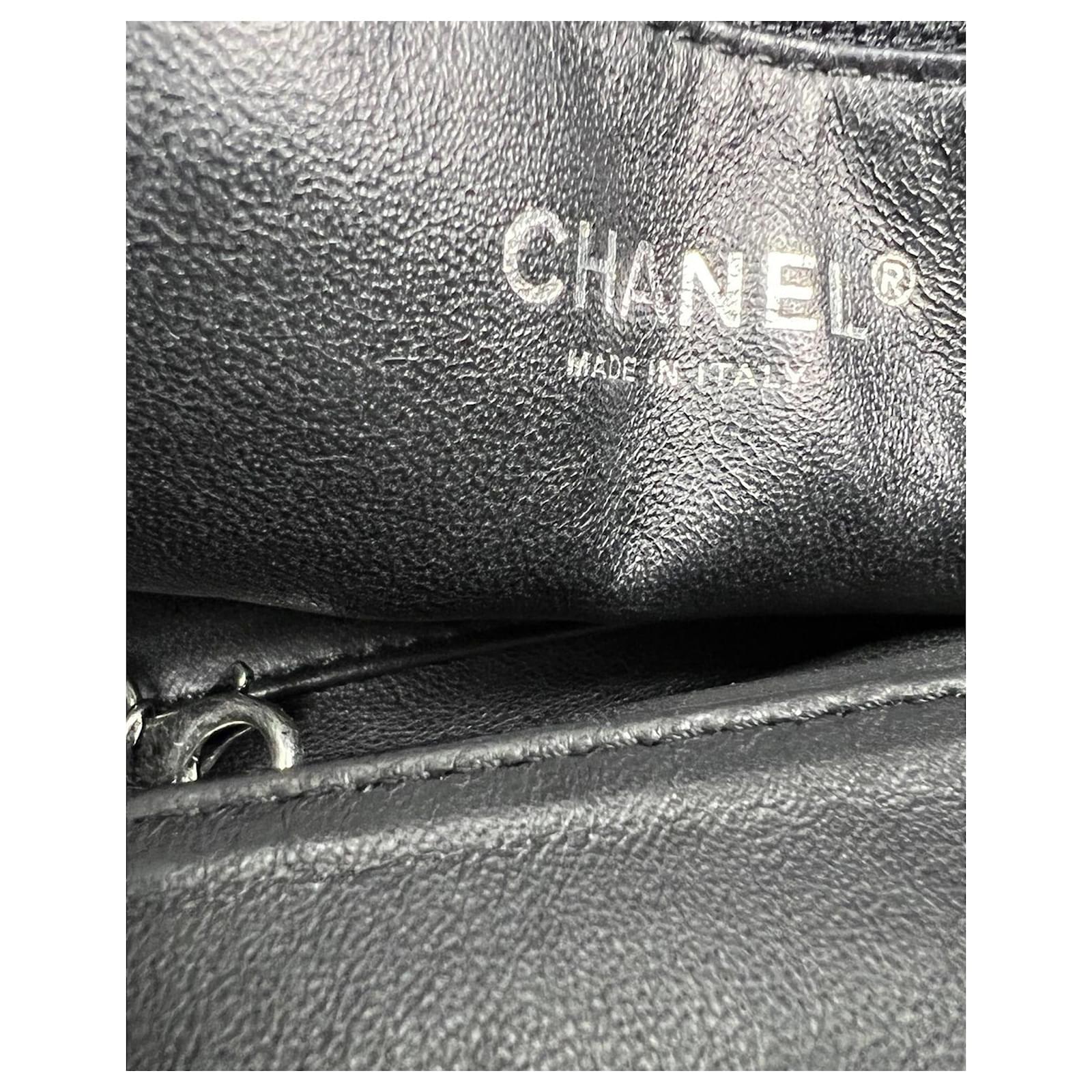 Chanel Tote Calfskin Large East West Modern Chain Dark Gray Tote