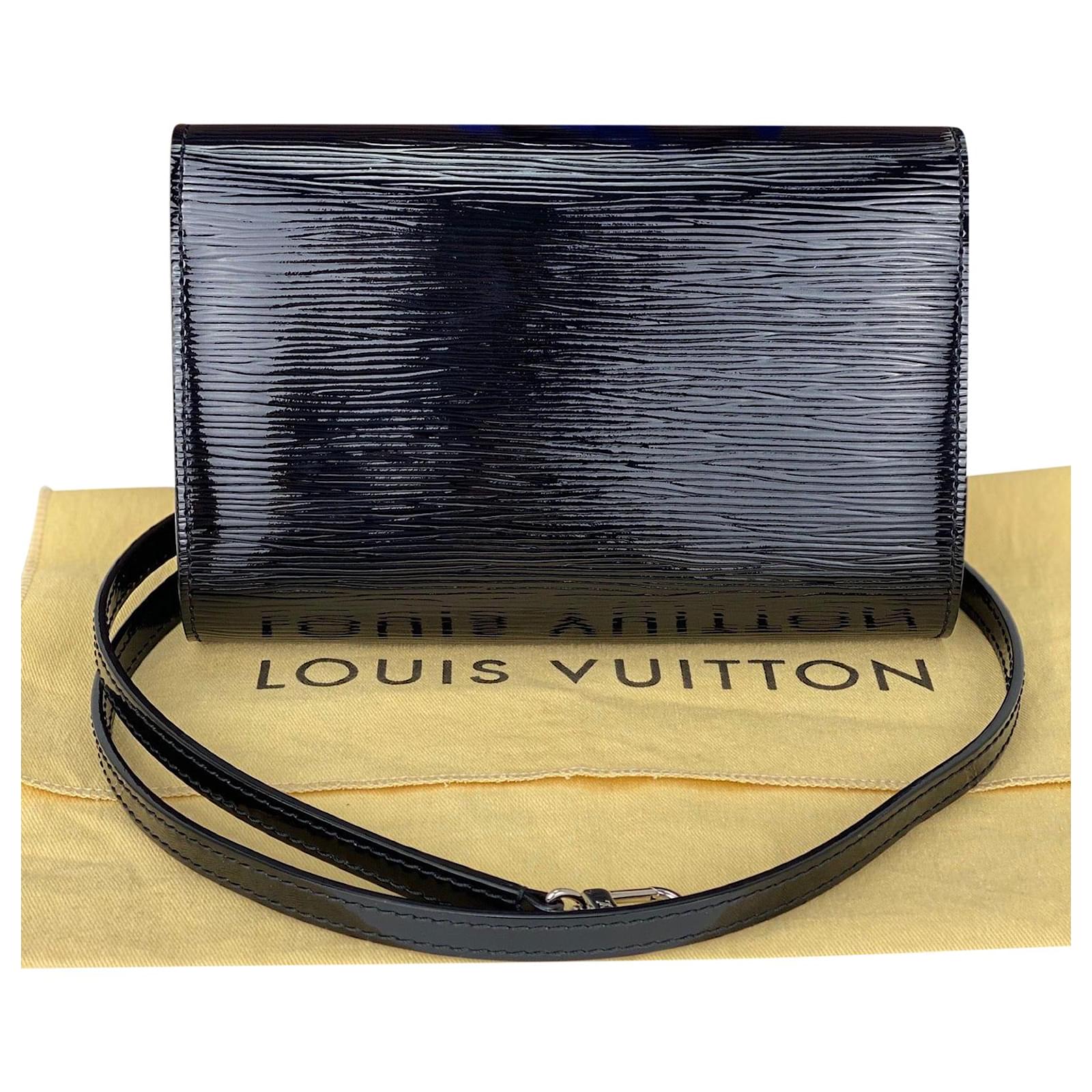 LOUIS VUITTON Electric Epi Louise Strap PM Black | FASHIONPHILE