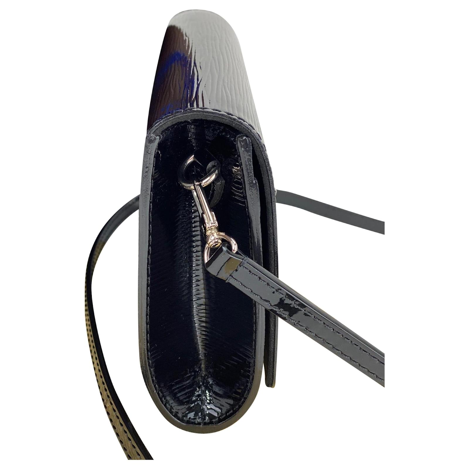 Louis Vuitton Bag Louise Pm Epi Electric Black Leather Shoulder Clutch Woc  A849