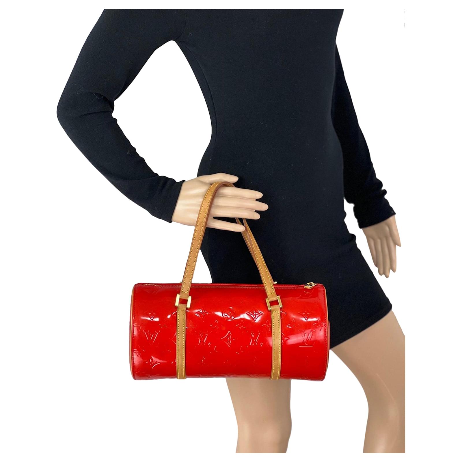 LOUIS VUITTON Handbag Papillon 30 Red Vernis Leather Vintage Shoulder Bag  Preowned Patent leather ref.674157 - Joli Closet