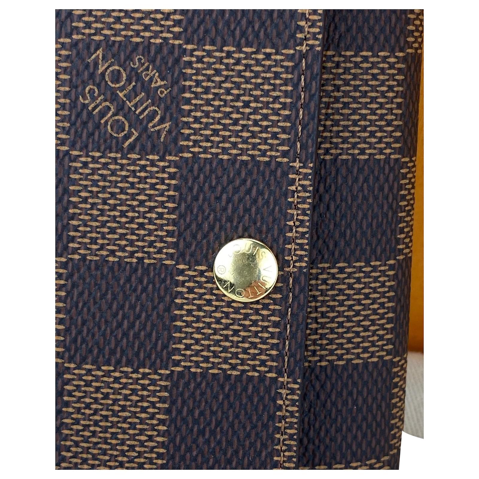 Louis Vuitton 6 Key Holder Damier Ebene Canvas Key ring N62630 Brown Cloth  ref.674168 - Joli Closet
