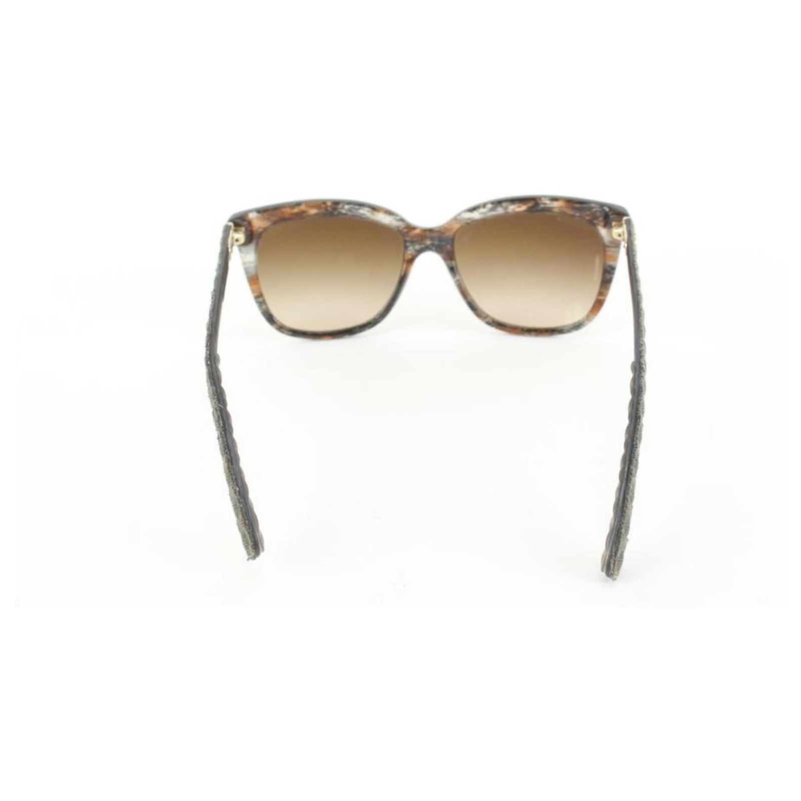Chanel 5343 Acetate Frame and Denim CC Quilted Sunglasses 