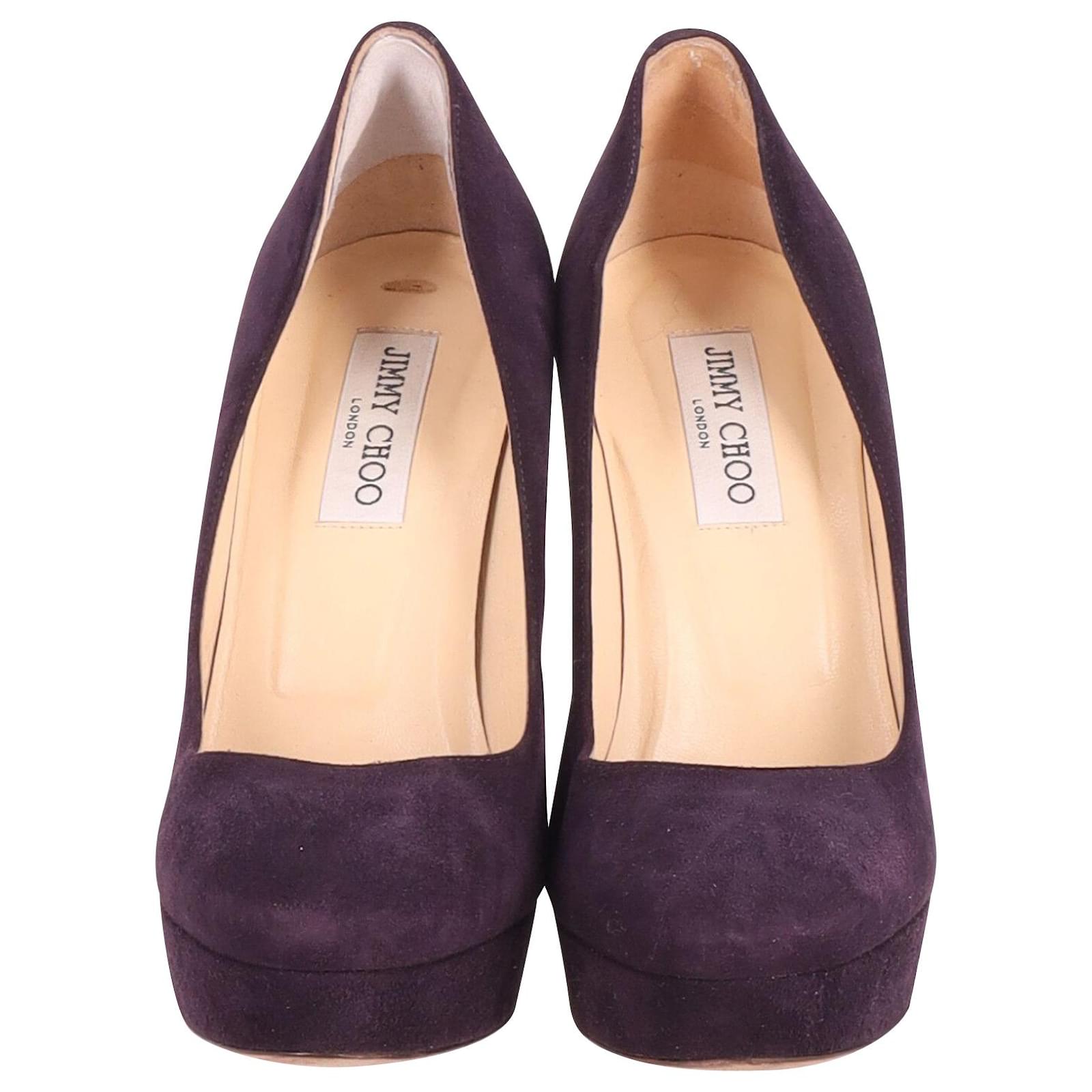 Jimmy Choo Cosmic Pumps in Purple Suede ref.675582 Joli Closet