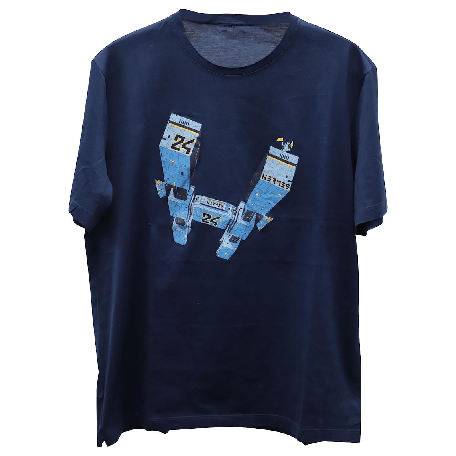 herm-s-odyssee-t-shirt-in-navy-blue-cotton-ref-675686-joli-closet