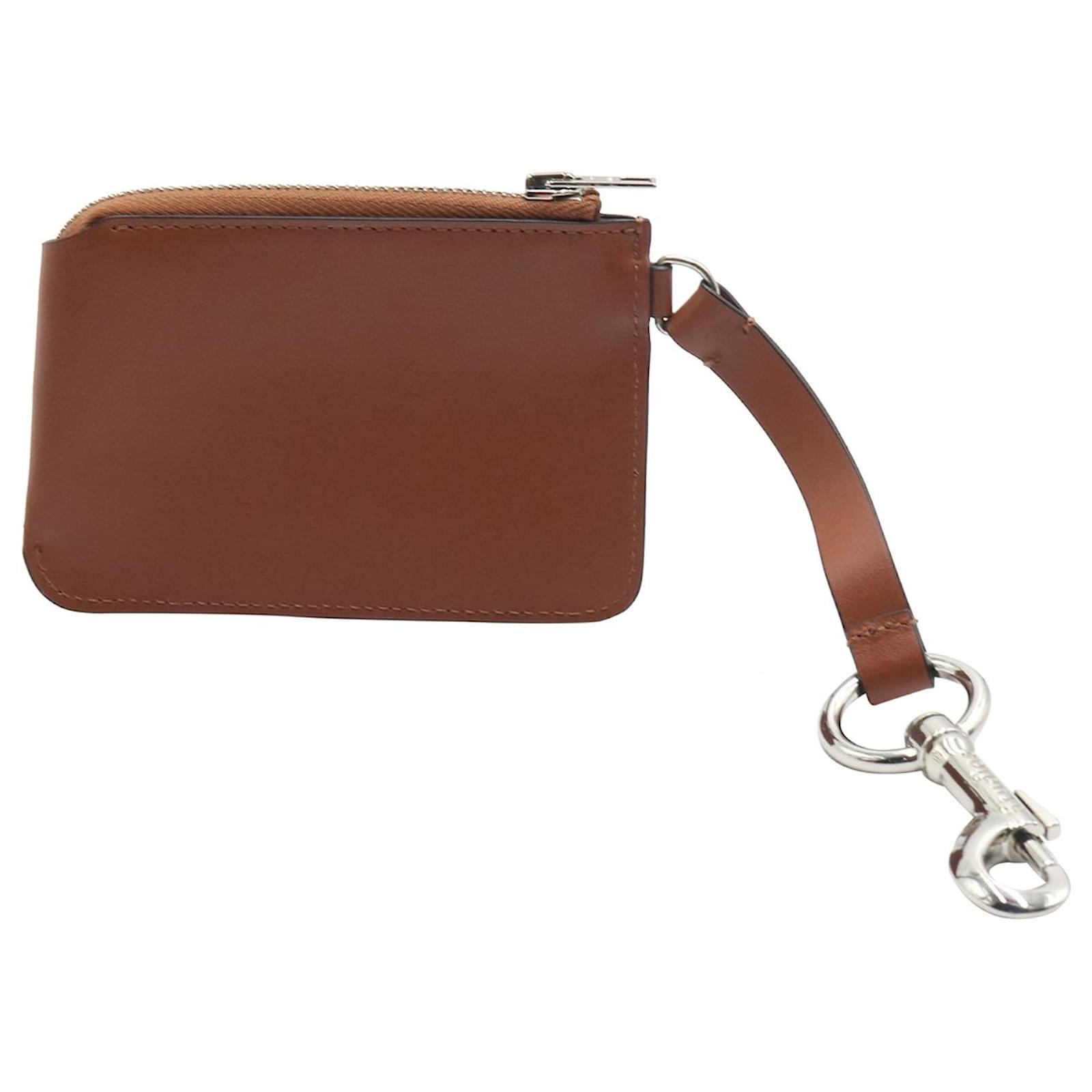 Acne Studios Keychain Cardholder in Brown Leather ref.675754