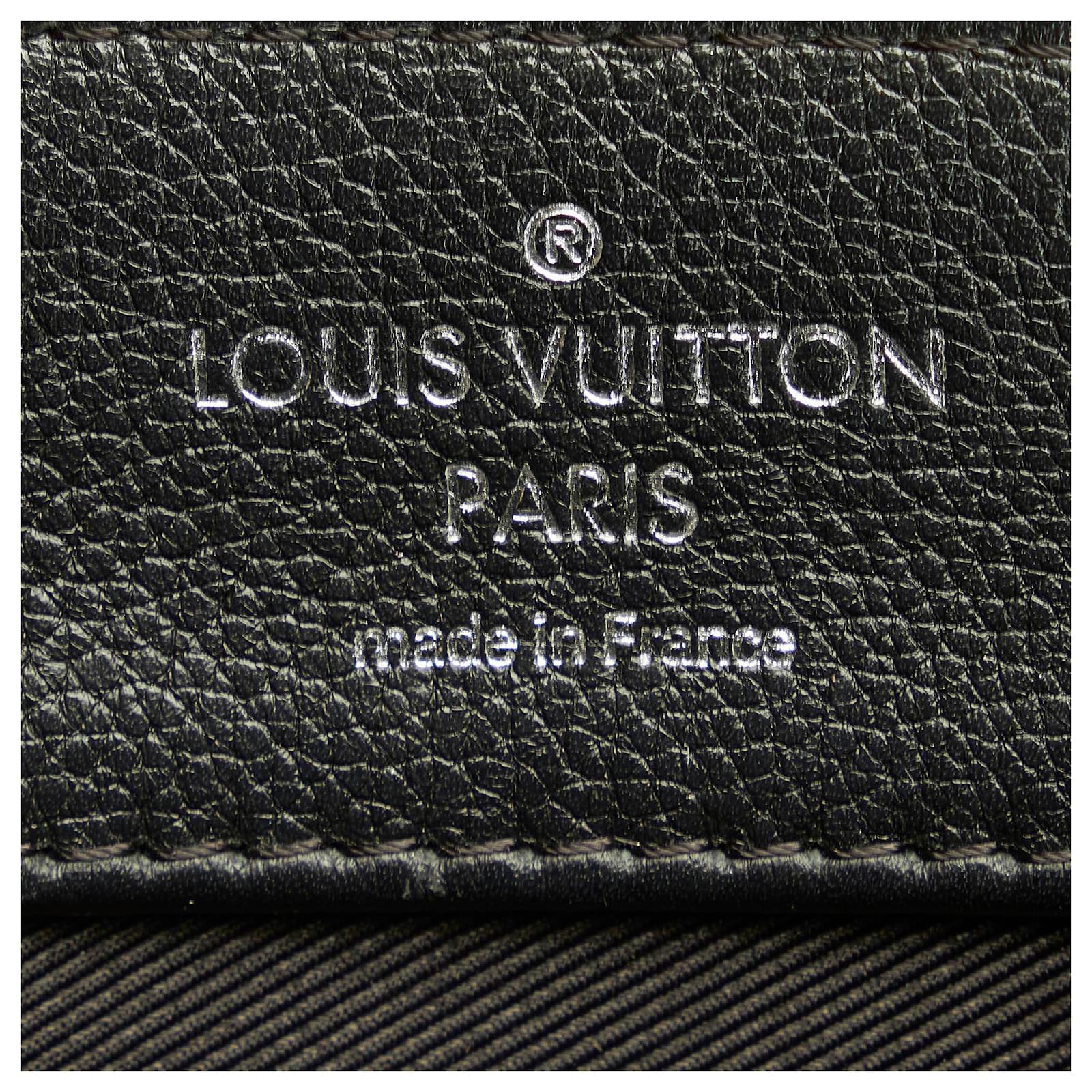 Twist Louis Vuitton White LockMe II Satchel Black Leather Pony