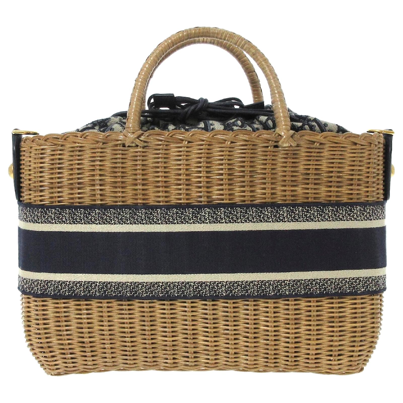 dior wicker basket