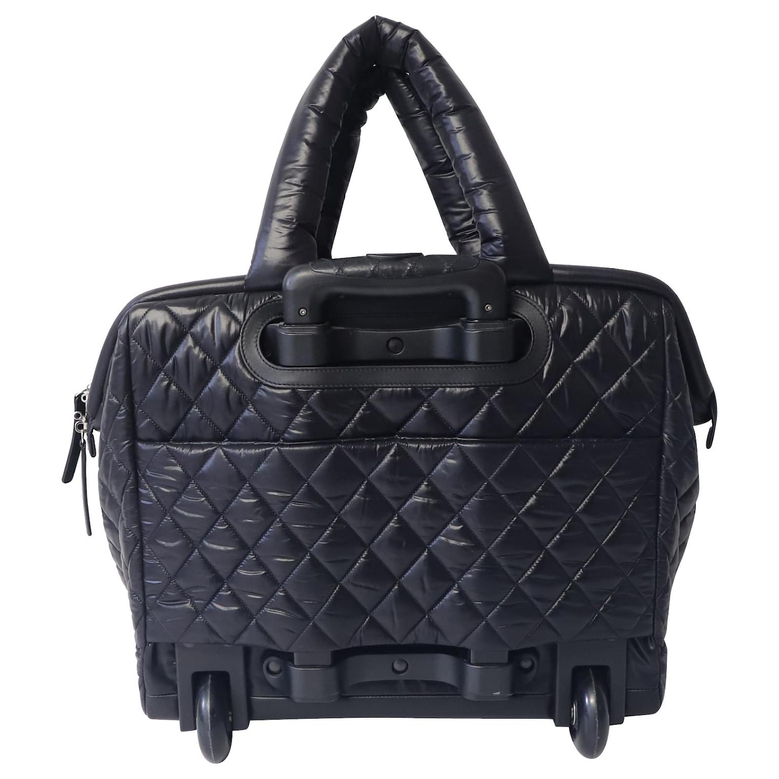 Chanel Coco Cocoon Two Wheel Travel Bag in Black Nylon ref.676189 Joli Closet