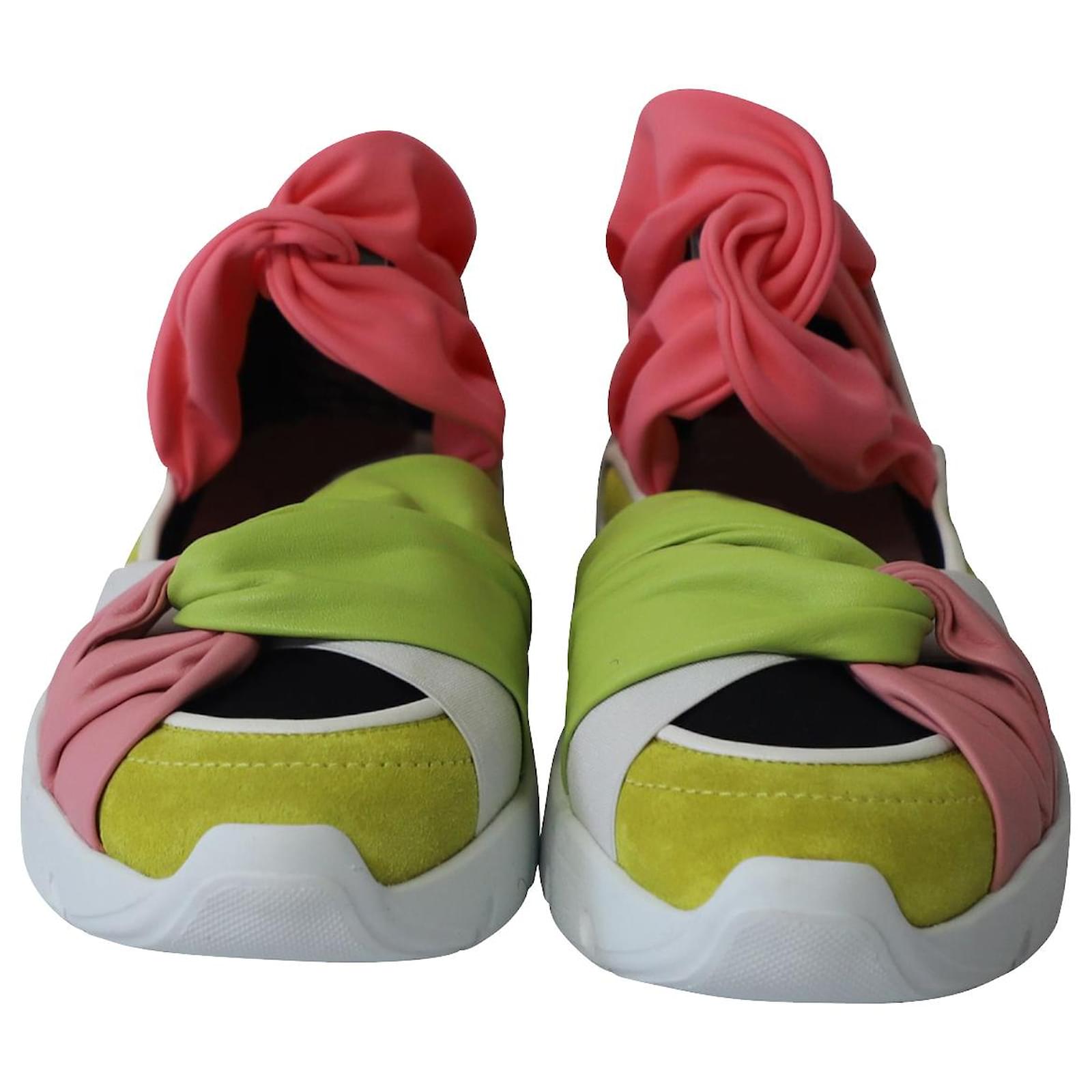 Emilio Pucci Knot Lightweight Sneakers in Multicolor Nylon