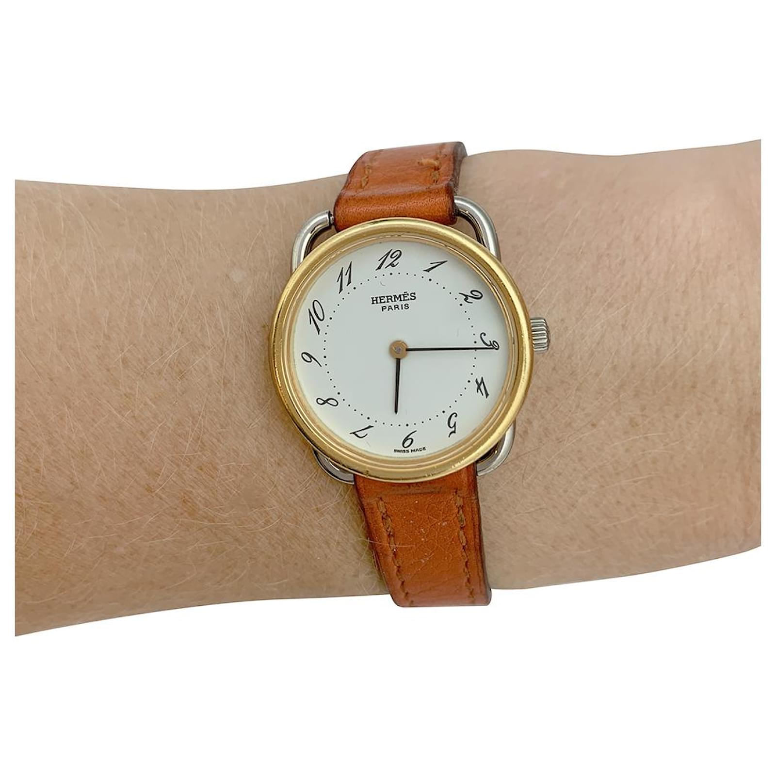 Seiko Mouvement Japonais Automatique En Cuir Marron Avec Cadran Blanc