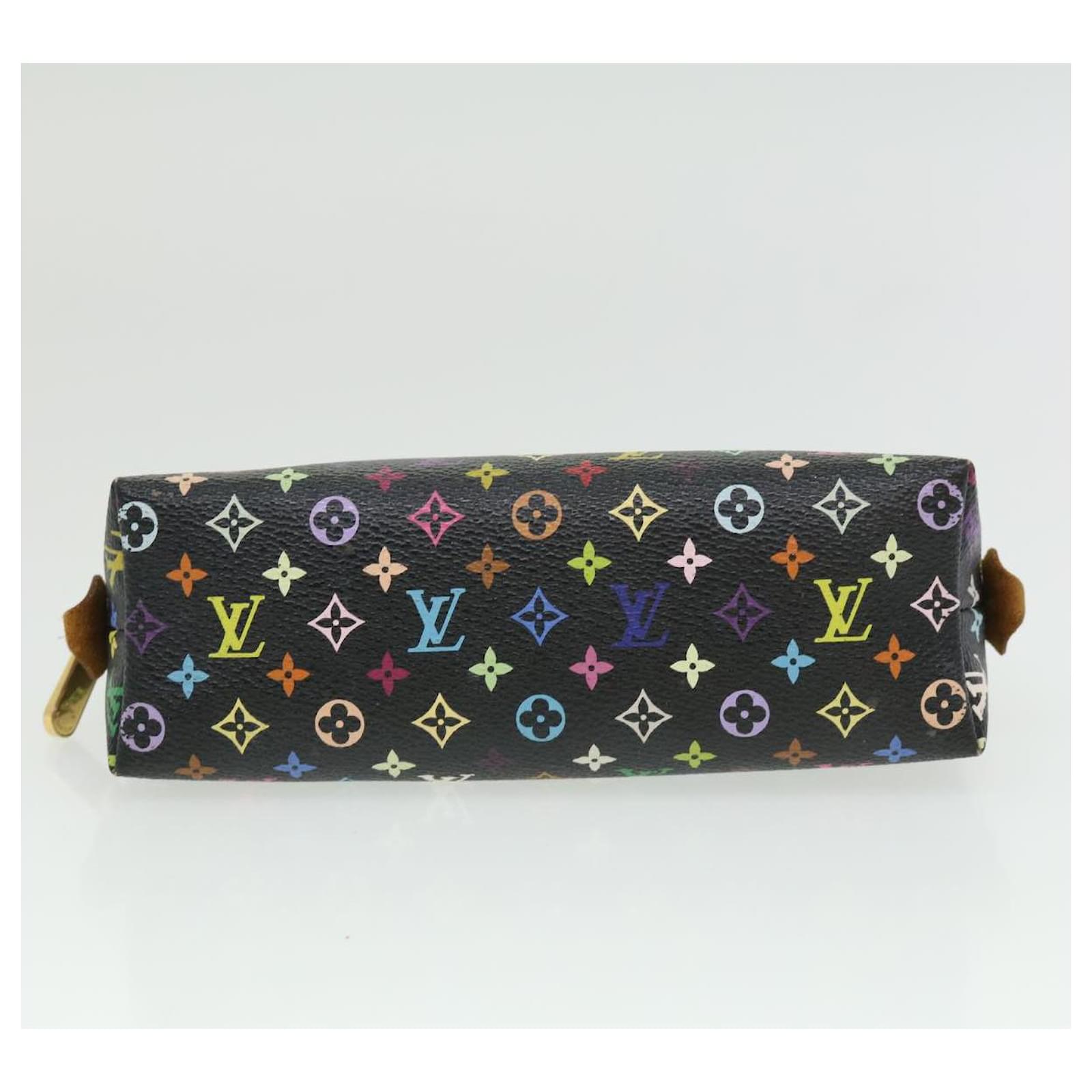 LOUIS VUITTON Monogram Multicolor Pochette Cosmetic Pouch Black M47355 LV  yk5152 ref.676840 - Joli Closet