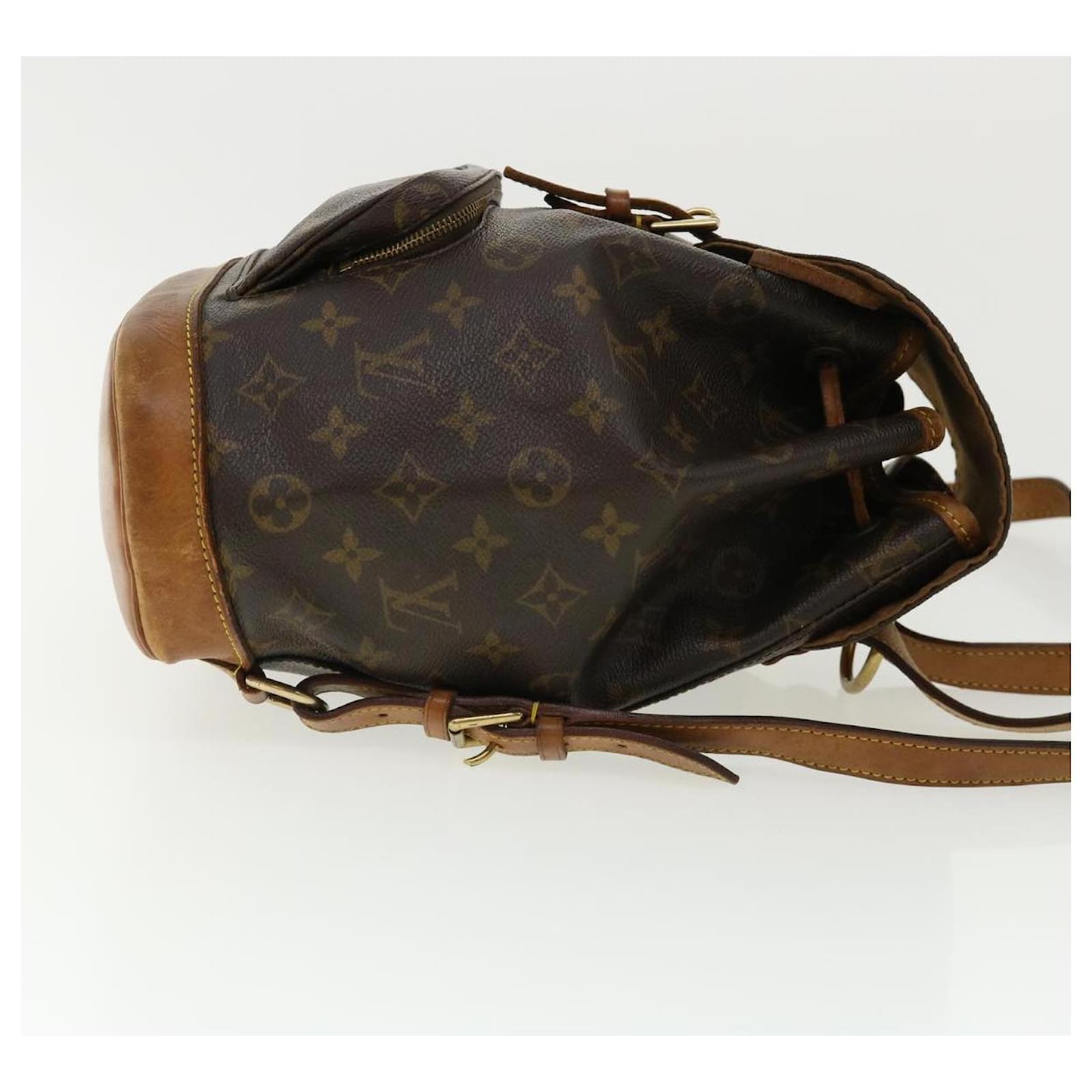 Auth LOUIS VUITTON Montsouris MM M51136 Monogram - SP1927 Backpack