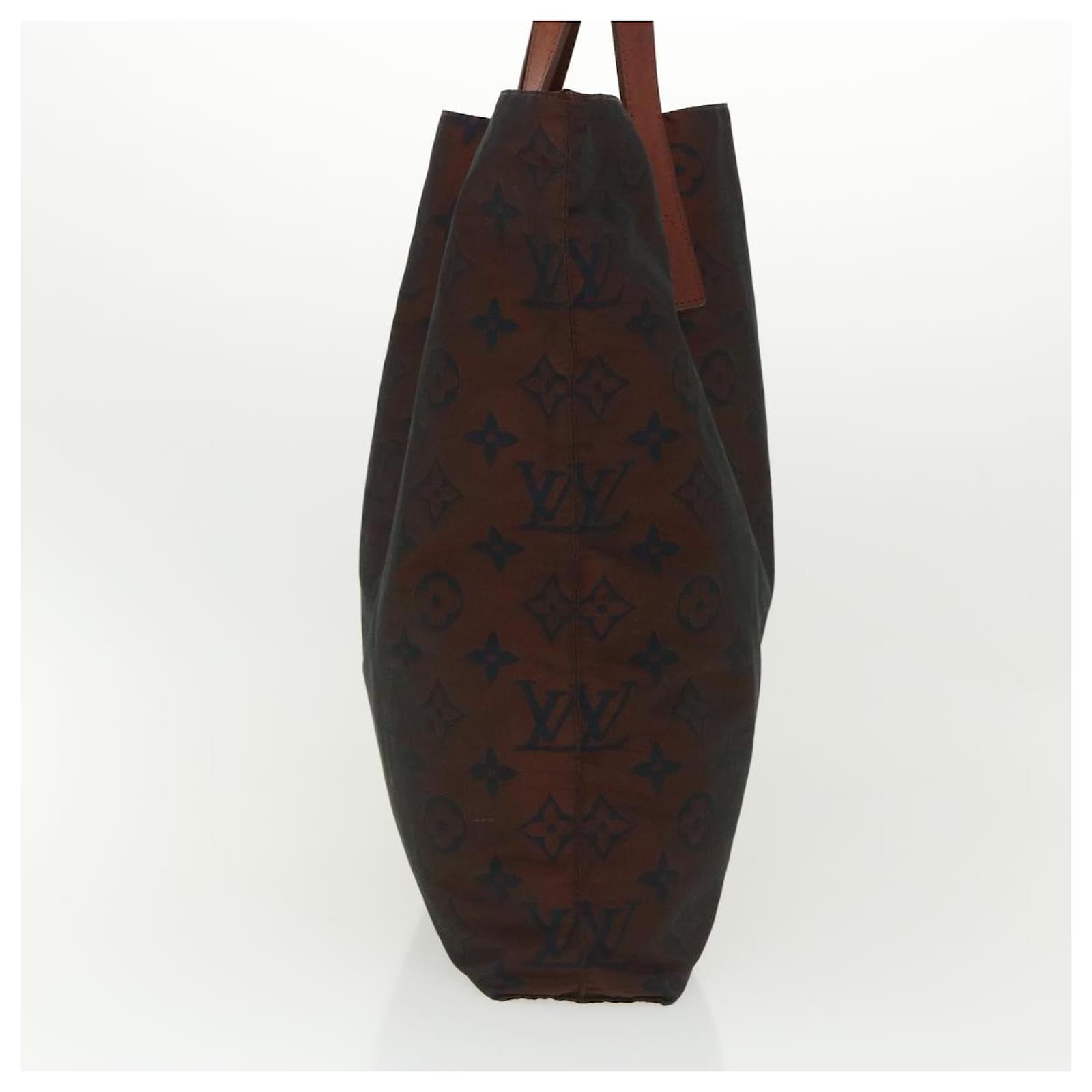 RARE Louis Vuitton Monogram Cabas Escapade Red Burgundy Nylon