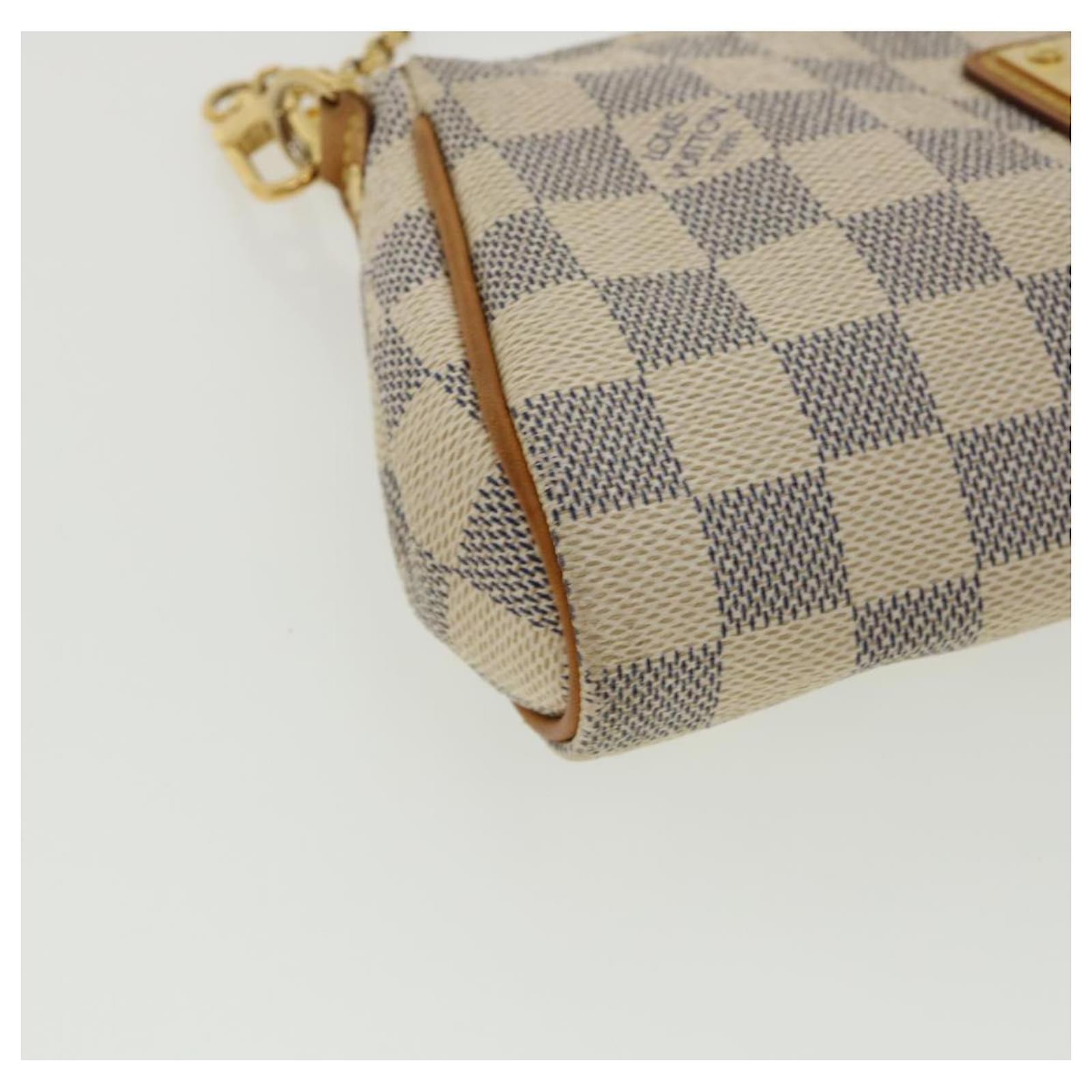 LOUIS VUITTON Damier Azur Eva Shoulder Bag N55214 LV Auth 32063 ref.676978  - Joli Closet