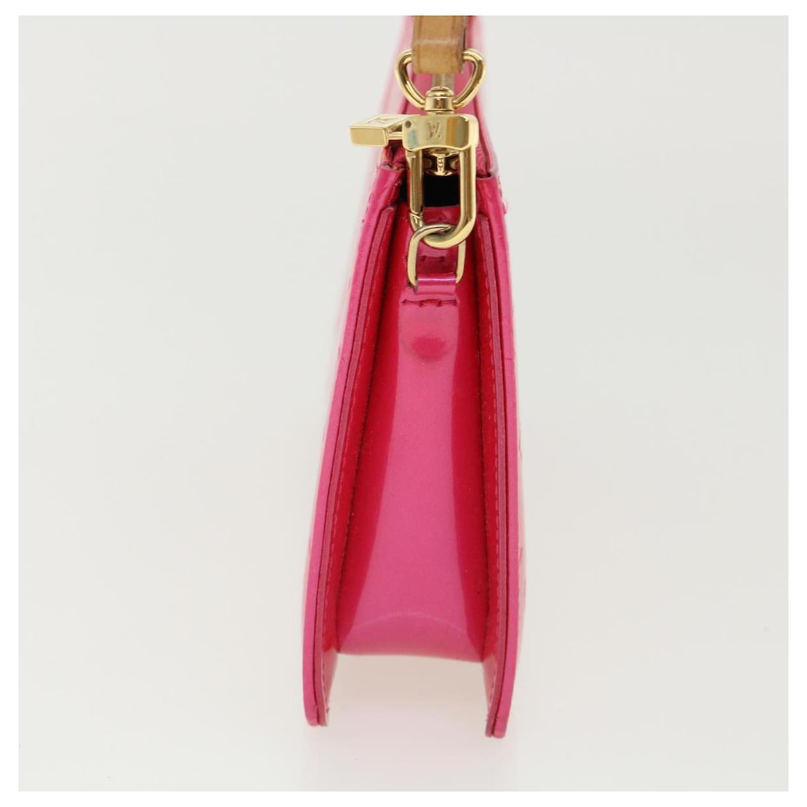 LOUIS VUITTON Vernis Lexington Accessory Pouch Fuchsia Pink M91223