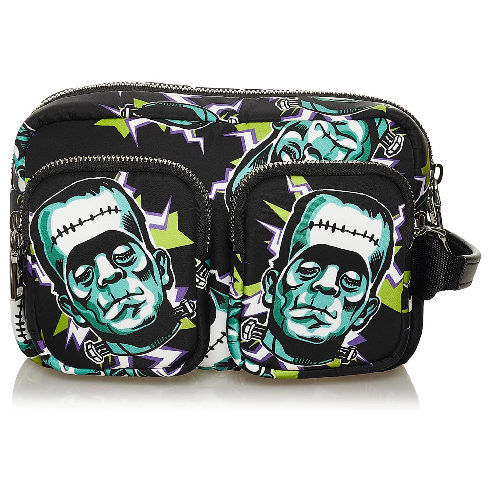 Prada Multi Frankenstein Harness Belt Bag Printed Tessuto Multiple colors  Nylon Cloth  - Joli Closet