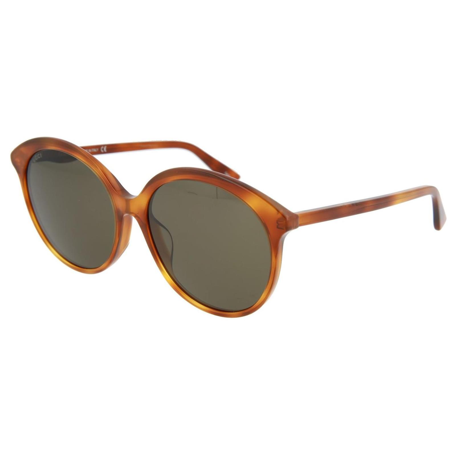 de soleil en acétate à monture ronde Gucci Acetate Fibre de cellulose ref.679092 Joli