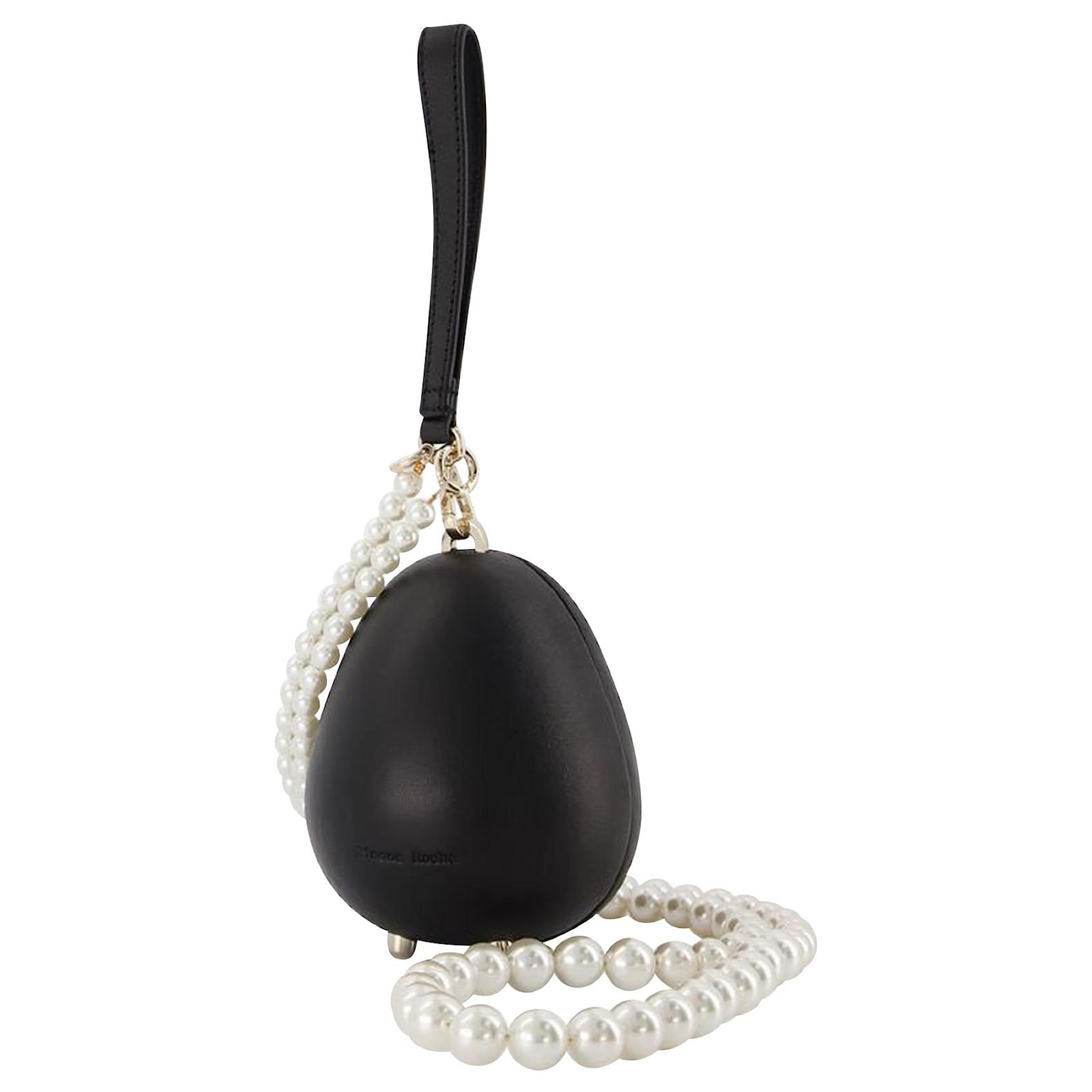 Simone Rocha egg バッグ Simone Rocha Micro Egg Bag with Pearl Crossbody Curated at