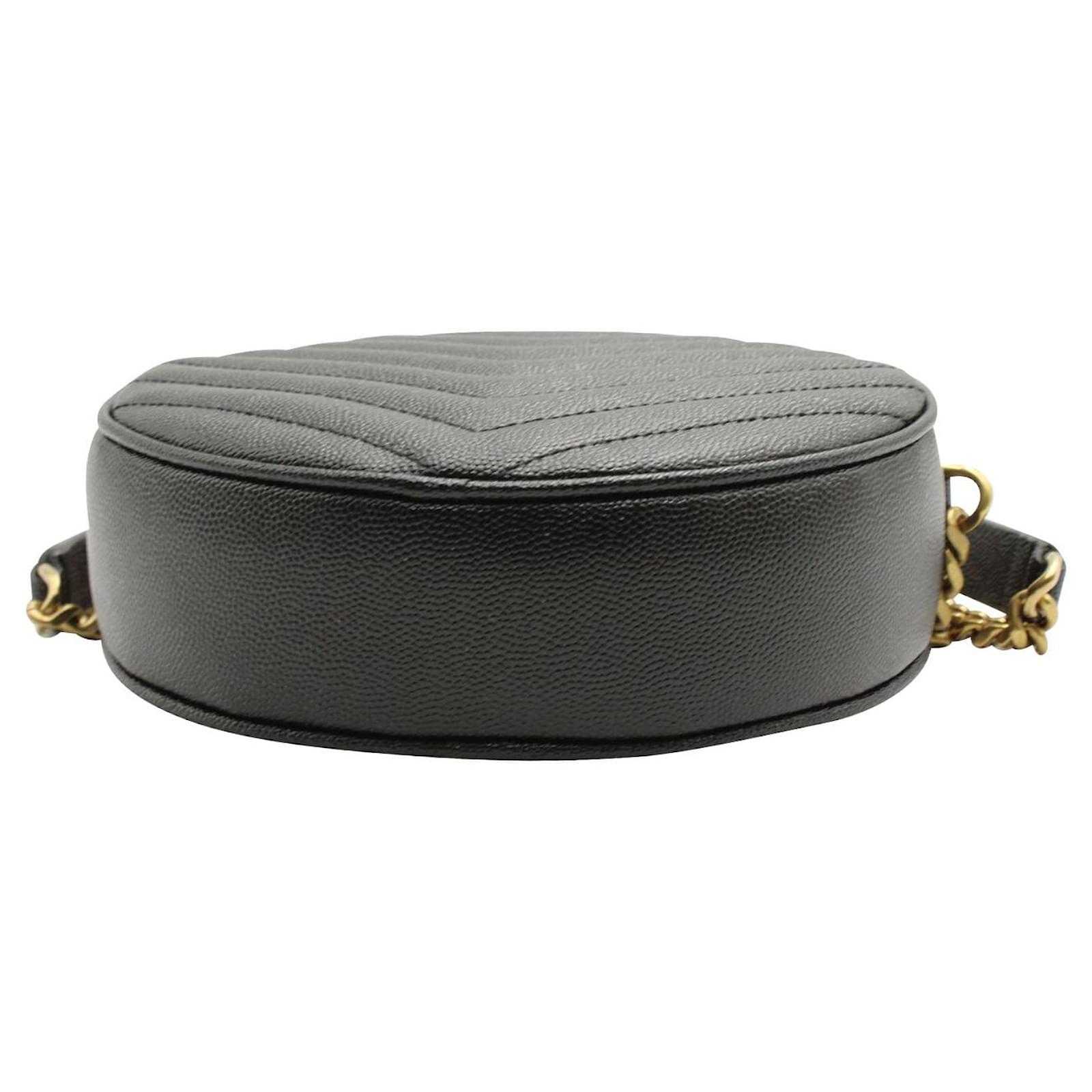 Saint Laurent Black Mini Lou Camera Bag Leather Pony-style