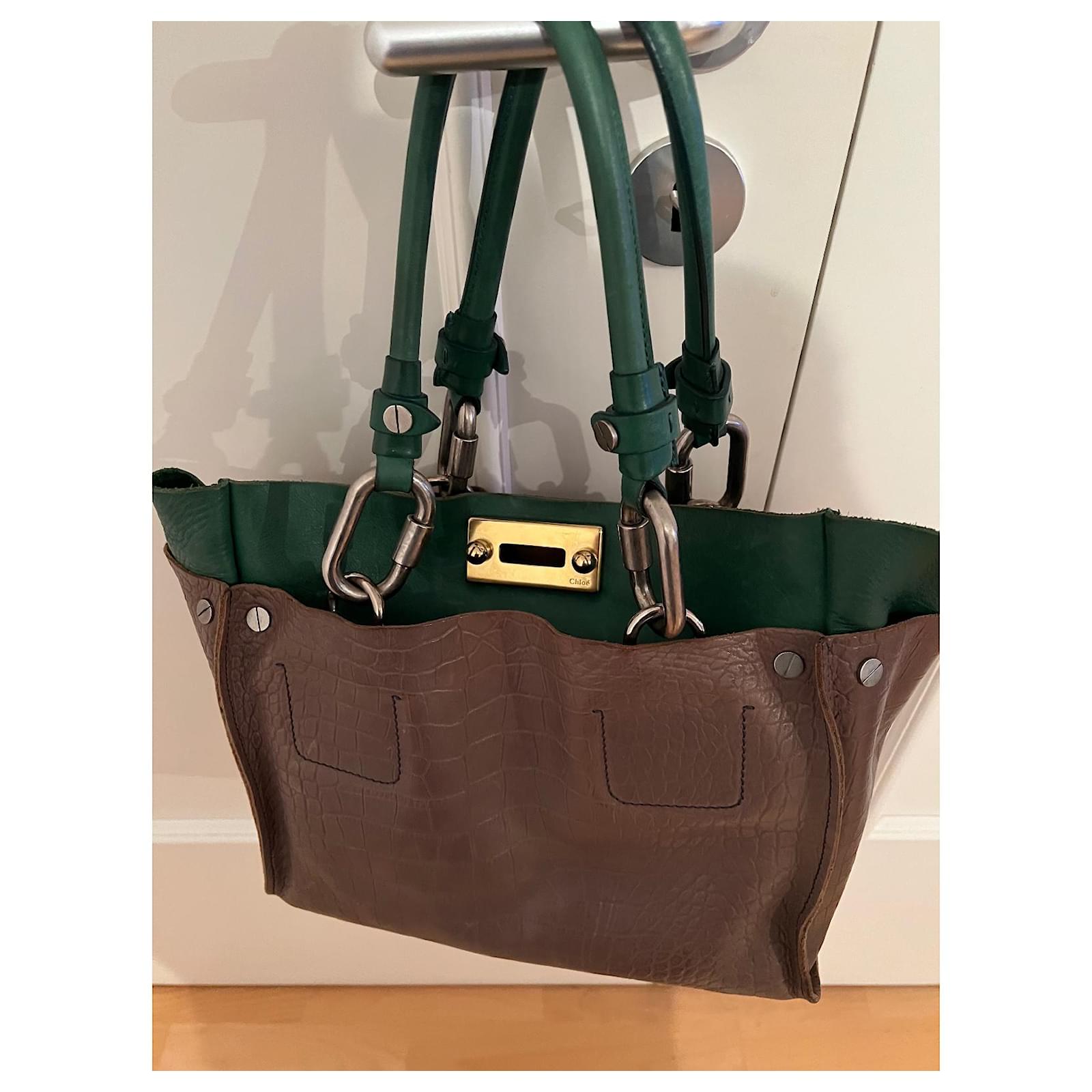 Chloé Chloe Cyndi Green Leather ref.679466 - Joli Closet