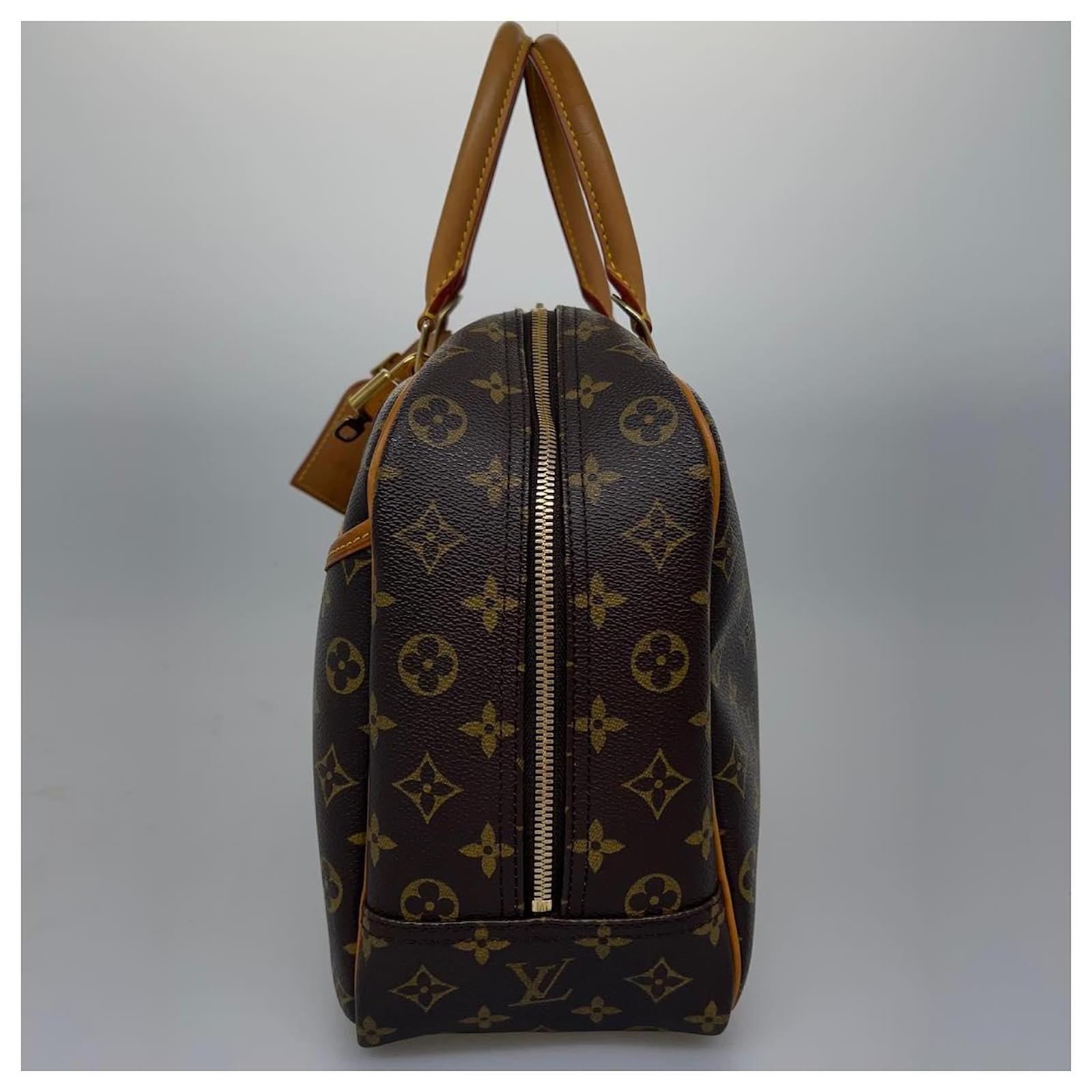 LOUIS VUITTON Monogram Deauville Hand Bag M47270 LV Auth 29680