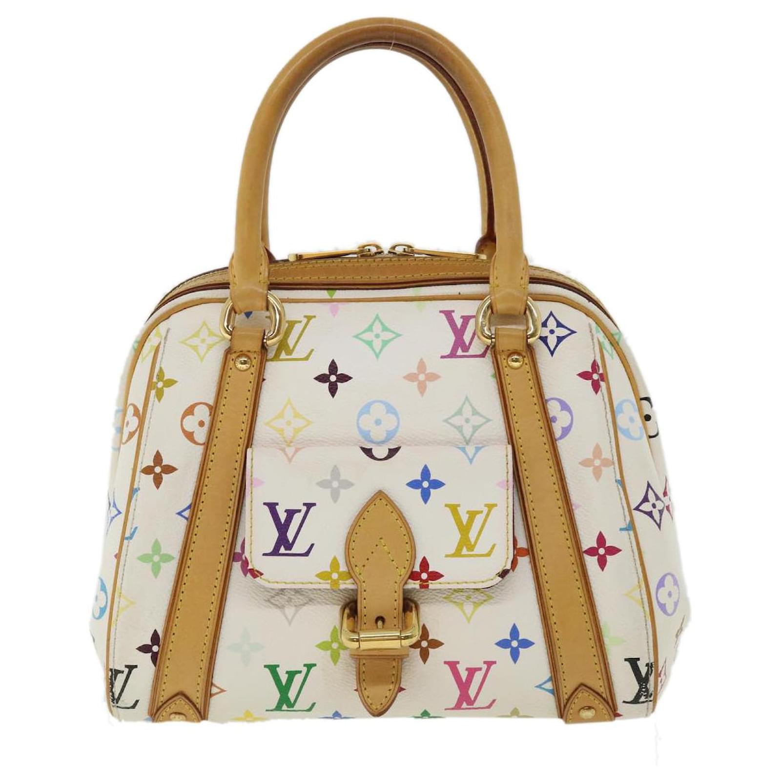 Auth. Louis Vuitton Priscilla white monogram multicolore bag