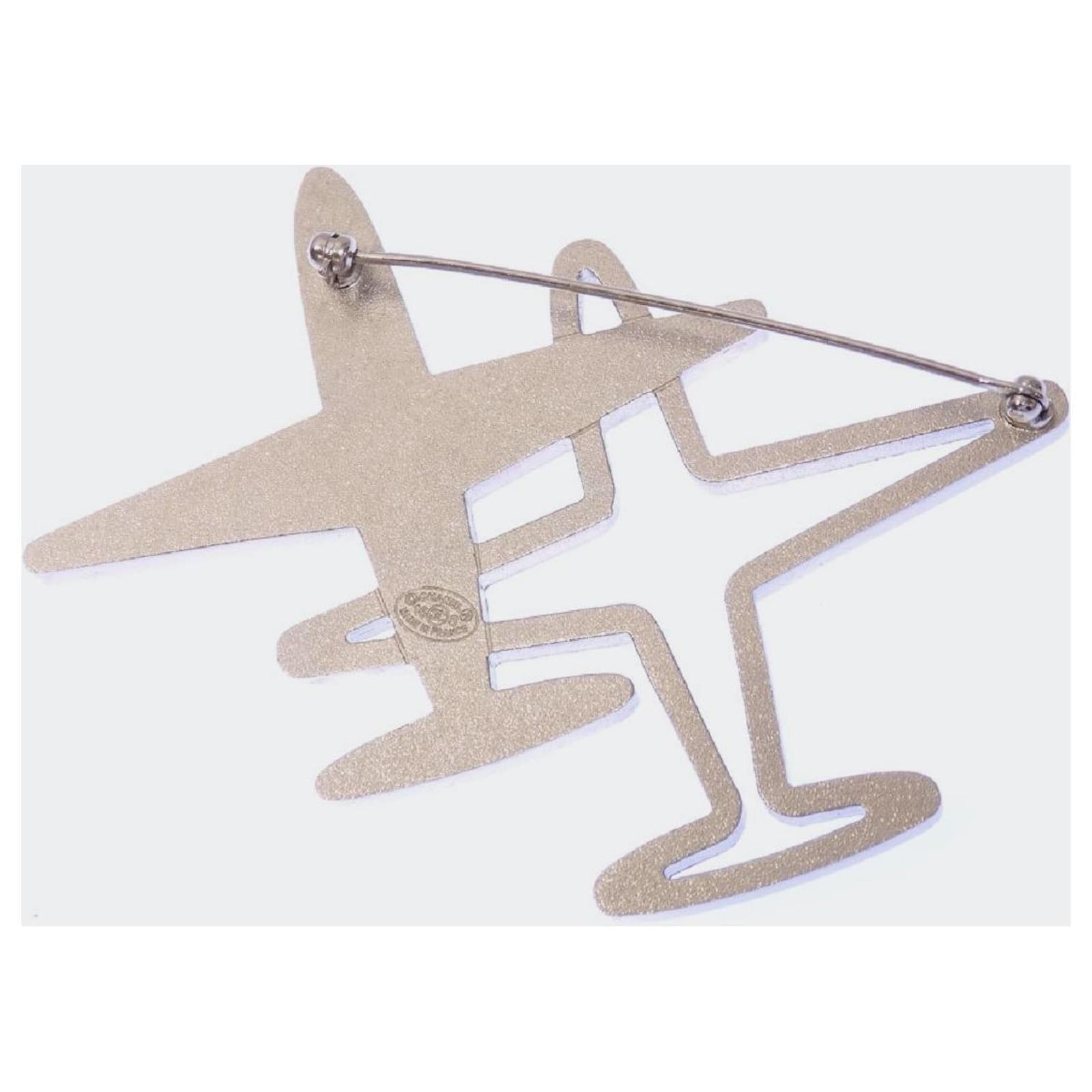 Other jewelry *Chanel Airplane Brooch Ladies GP Airplane Silvery   - Joli Closet