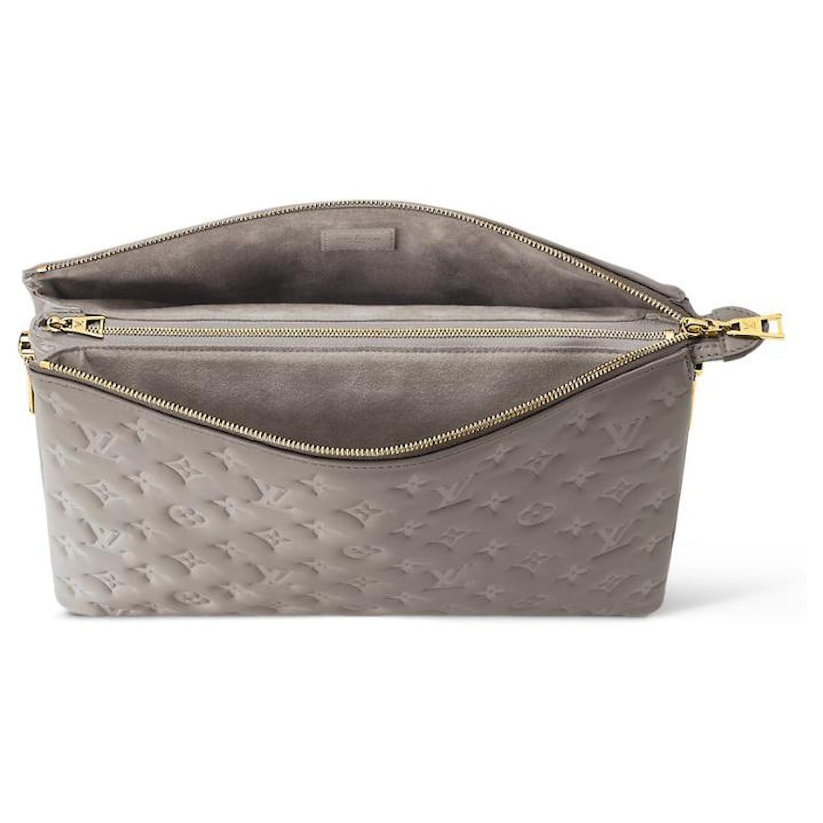 Louis Vuitton Coussin Bag Grey Leather MM – Luxe Collective