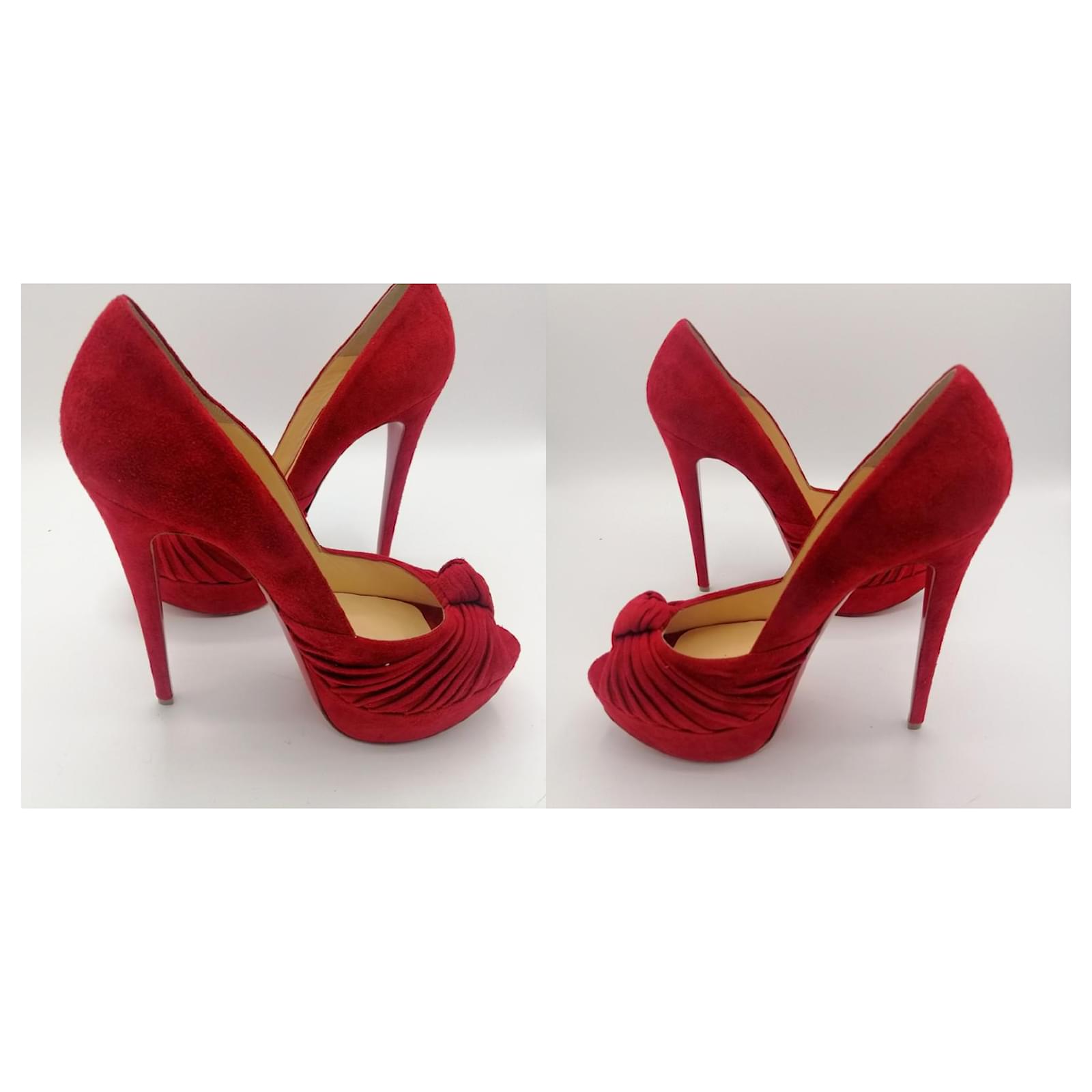 Christian Louboutin LADY GRES Red Deerskin ref.680344 - Joli Closet