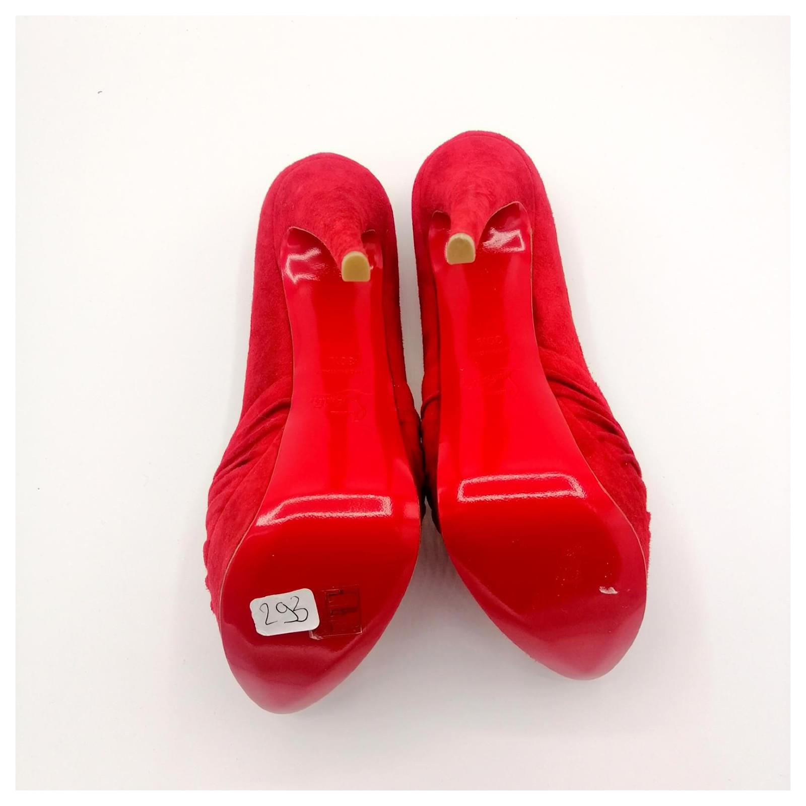 Christian Louboutin LADY GRES Red Deerskin ref.680344 - Joli Closet