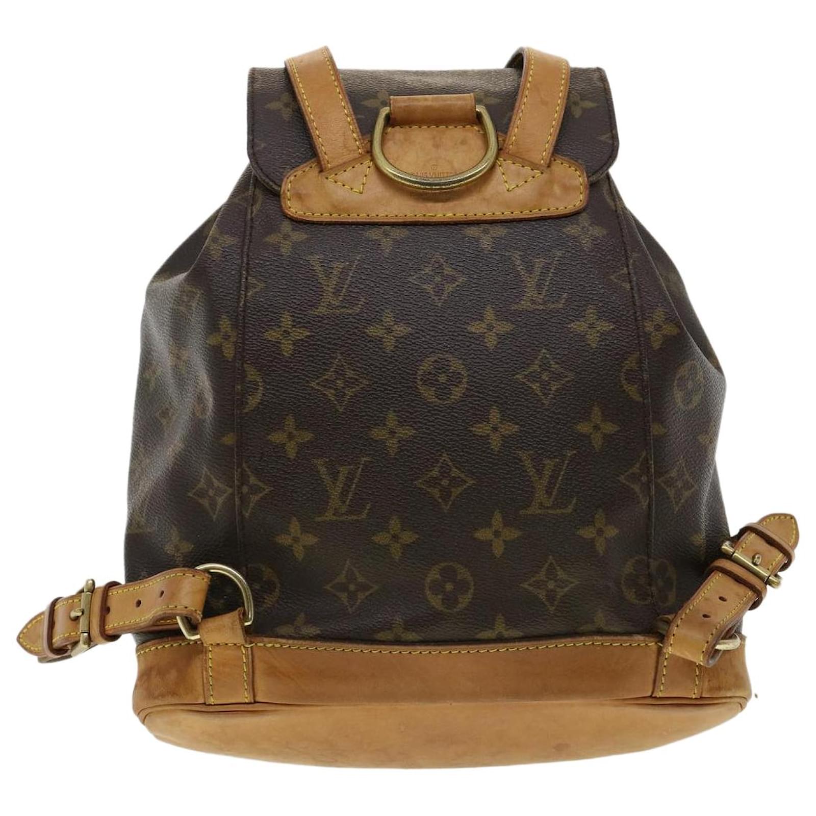 LOUIS VUITTON Monogram Montsouris MM Backpack M51136 LV Auth