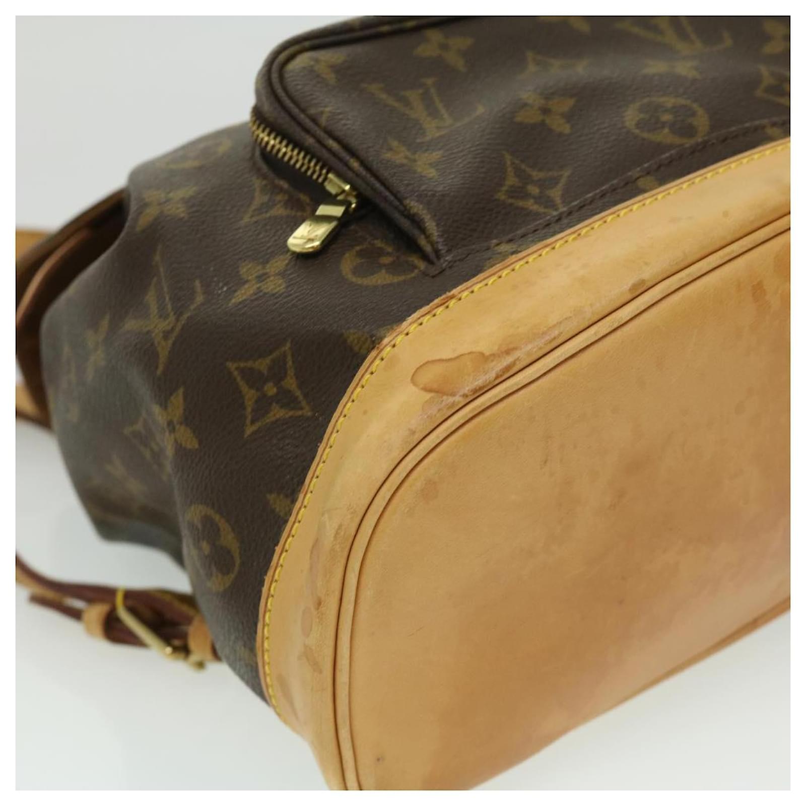 LOUIS VUITTON Monogram Montsouris GM Backpack M51135 LV Auth bs6580