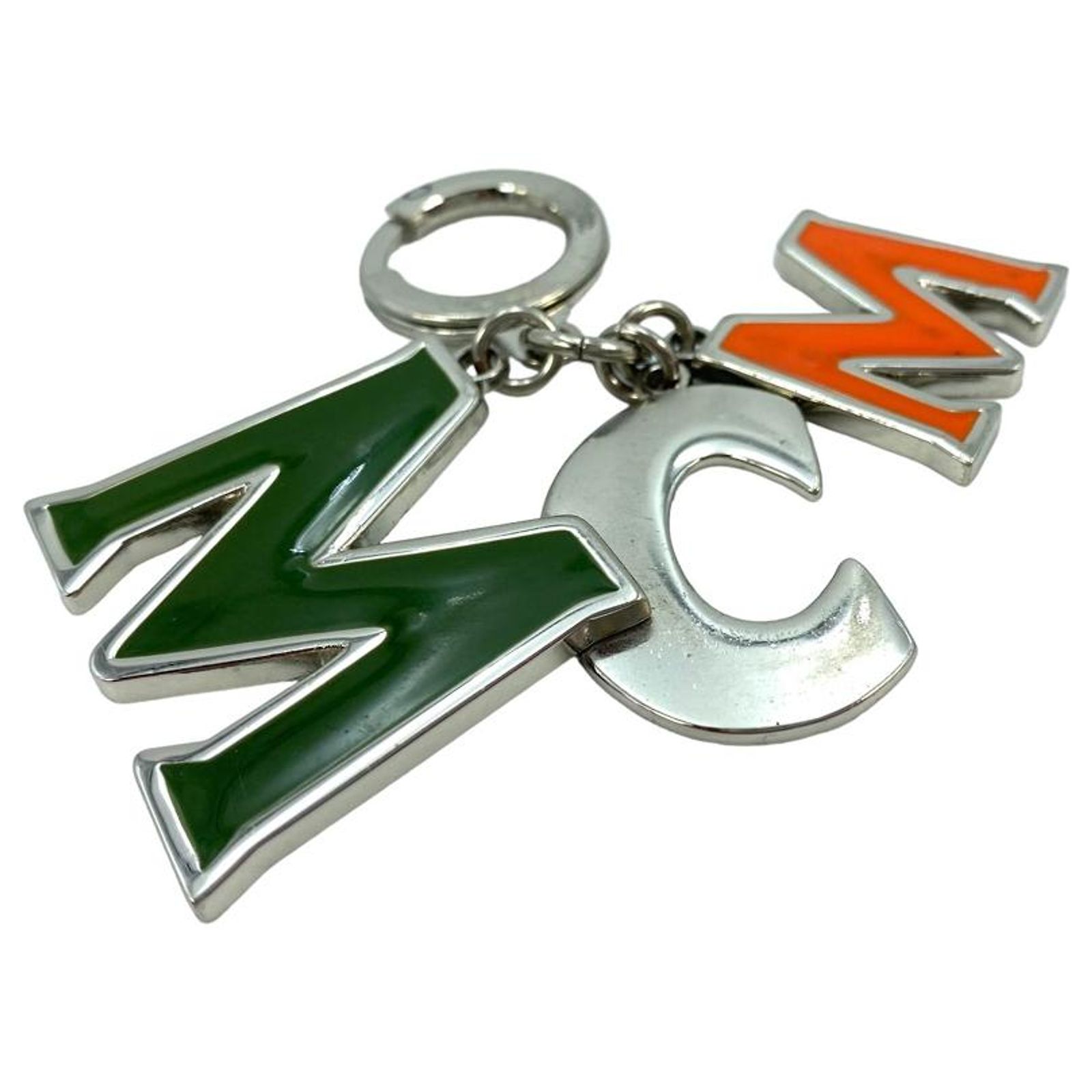 MCM METAL LETTER PENDANT SILVER (Sold) - Joli Closet